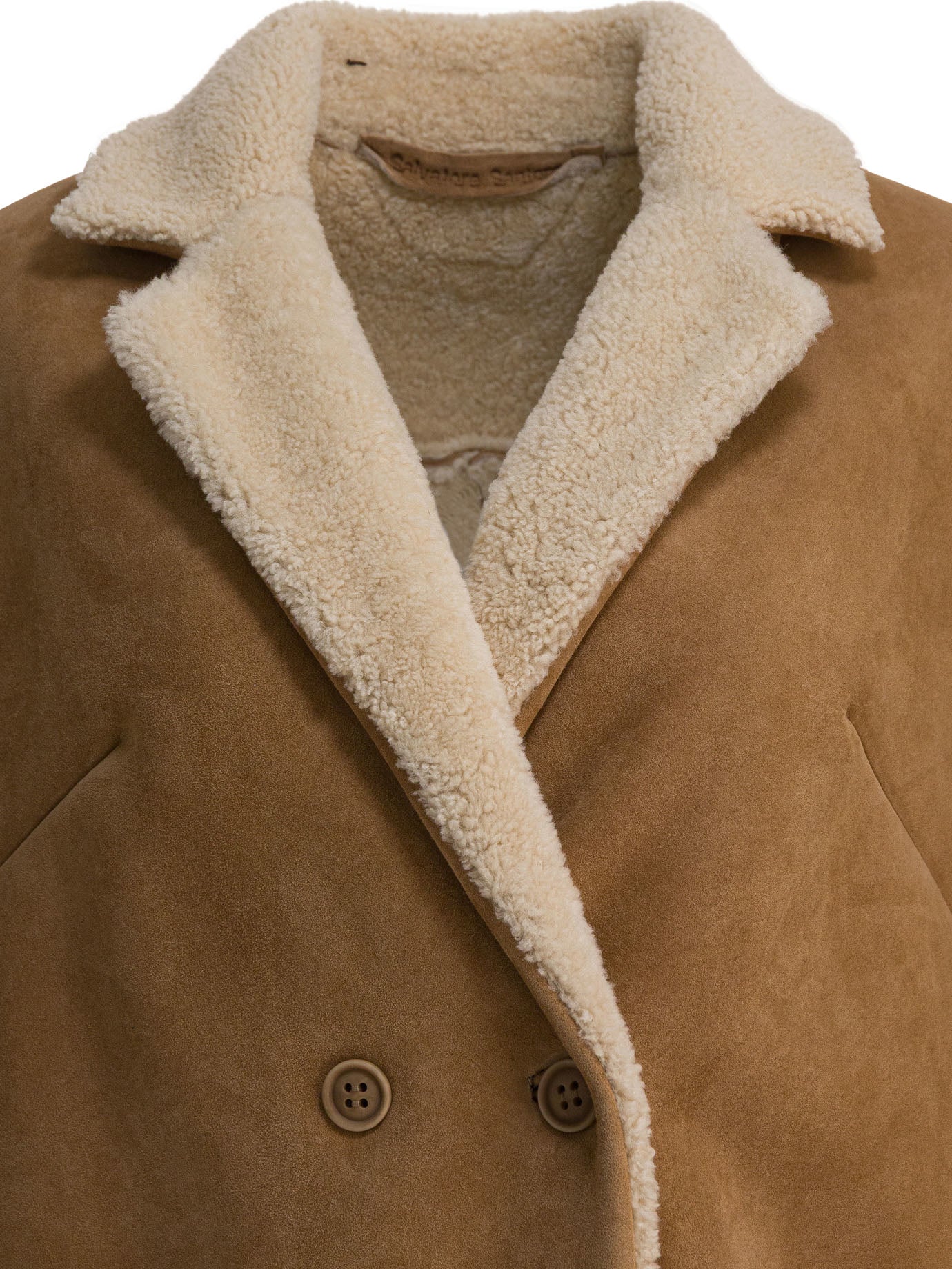 Salvatore Santoro Balzer Shearling Suede Leather Jacket