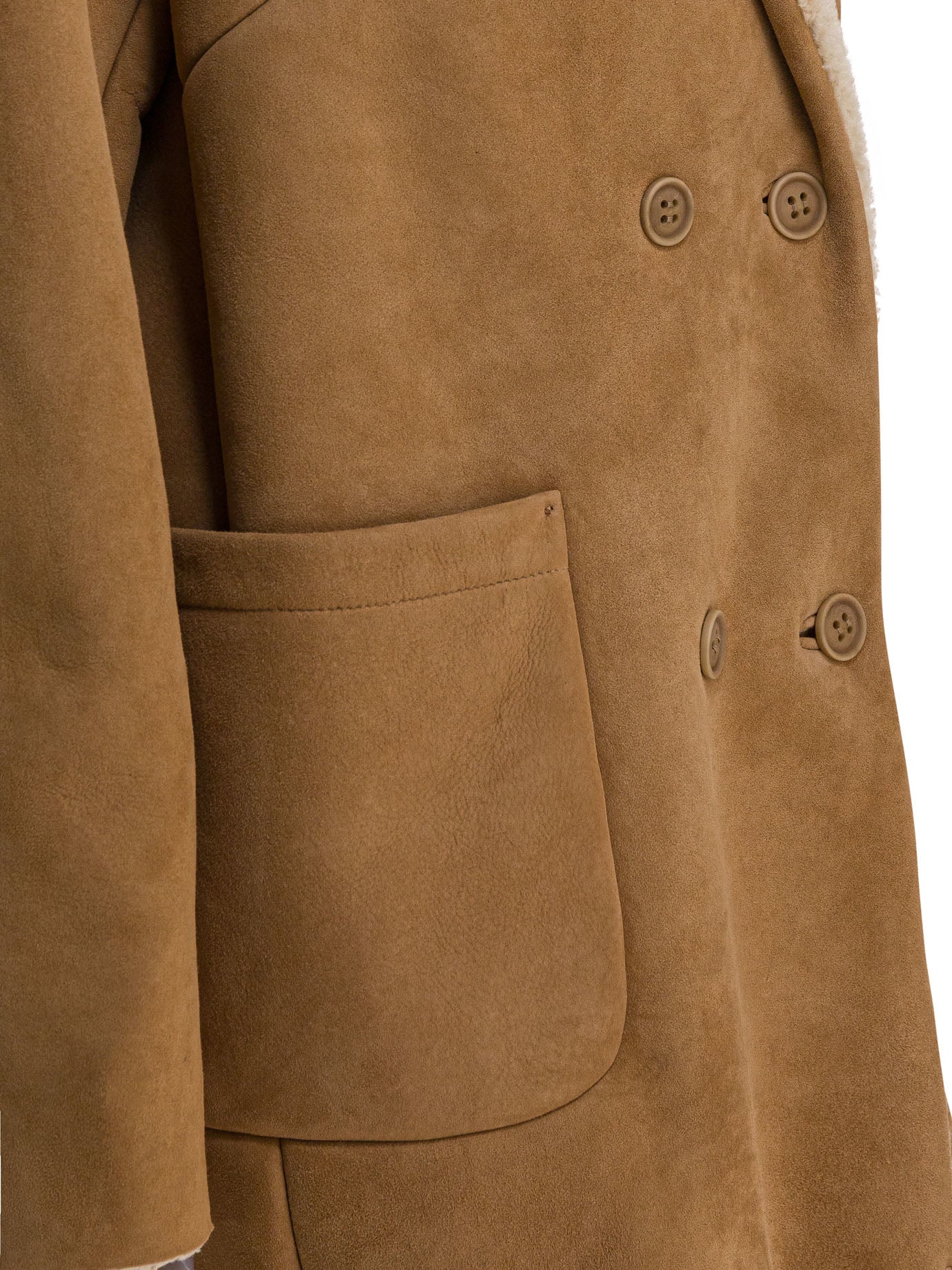 Salvatore Santoro Balzer Shearling Suede Leather Jacket