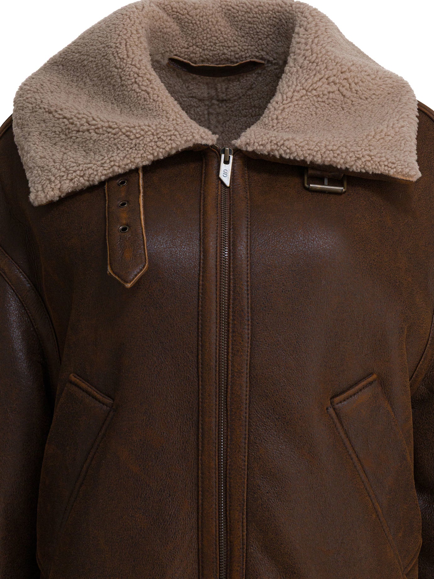 Salvatore Santoro Suede Leather Shearling Jacket