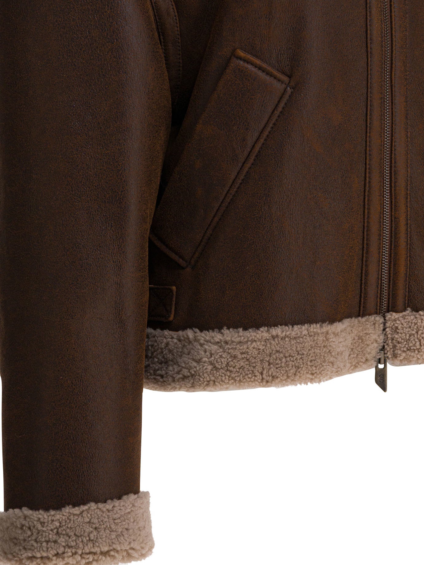 Salvatore Santoro Suede Leather Shearling Jacket