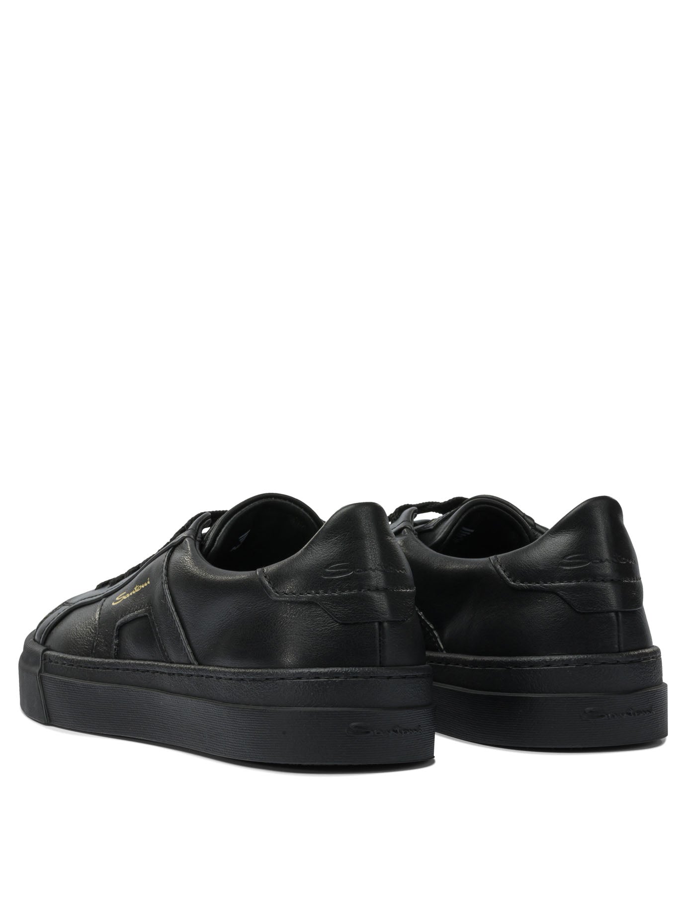 Santoni Double Buckle Sneakers