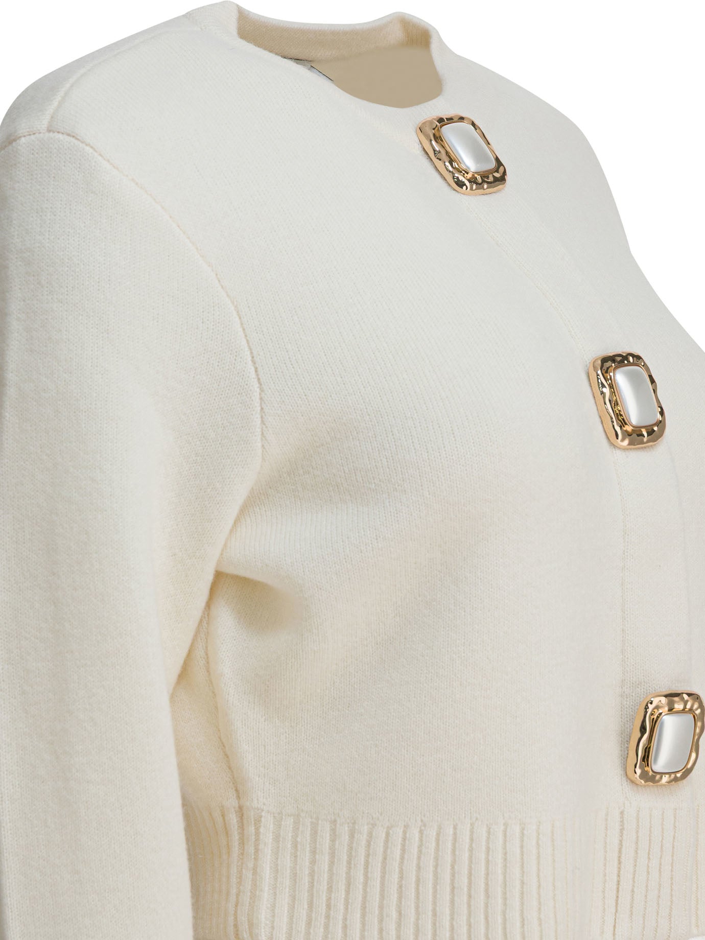 Self-portrait Wool Cropped Cardigan