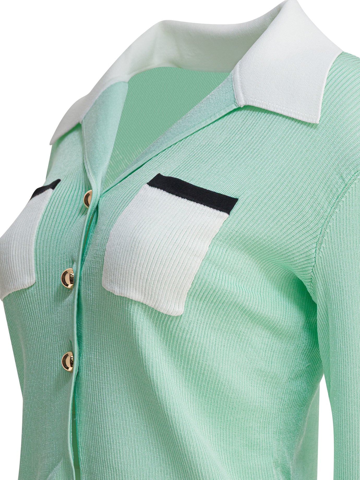 Self-portrait Ribbed Viscose Peplum Top