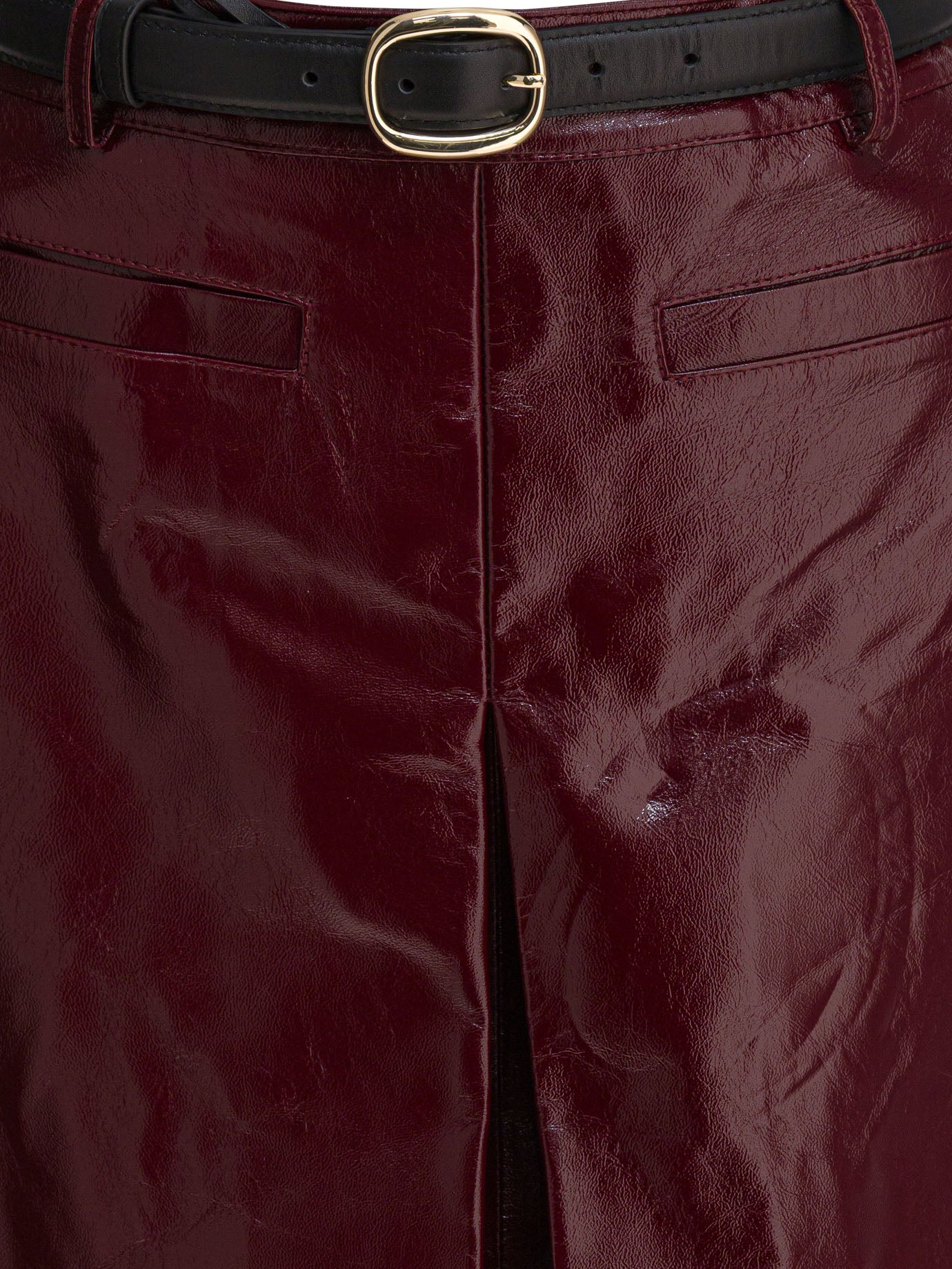 Self-portrait Leather Miniskirt