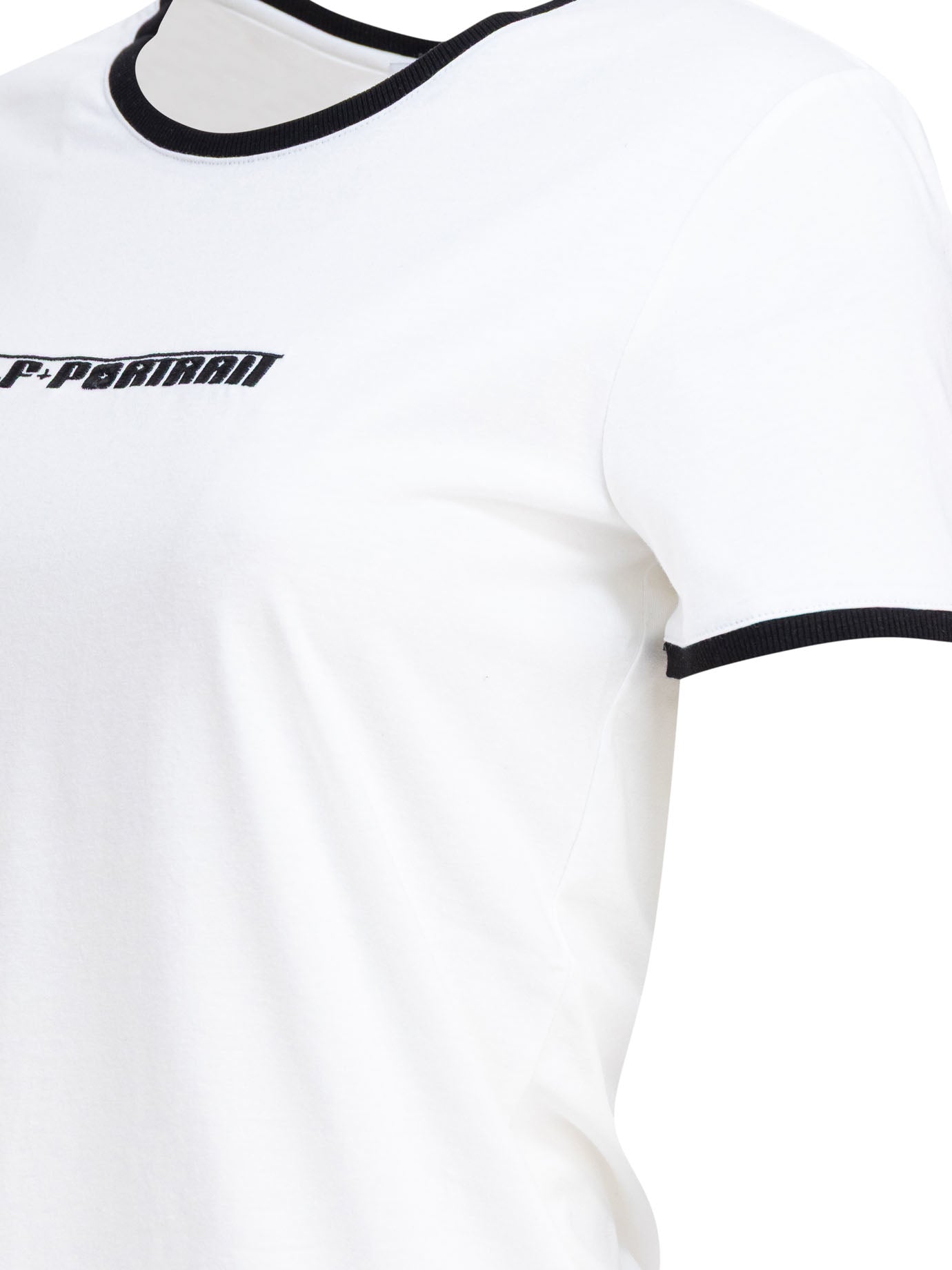 Self-portrait Crew-Neck T-Shirt With Embroidered Logo