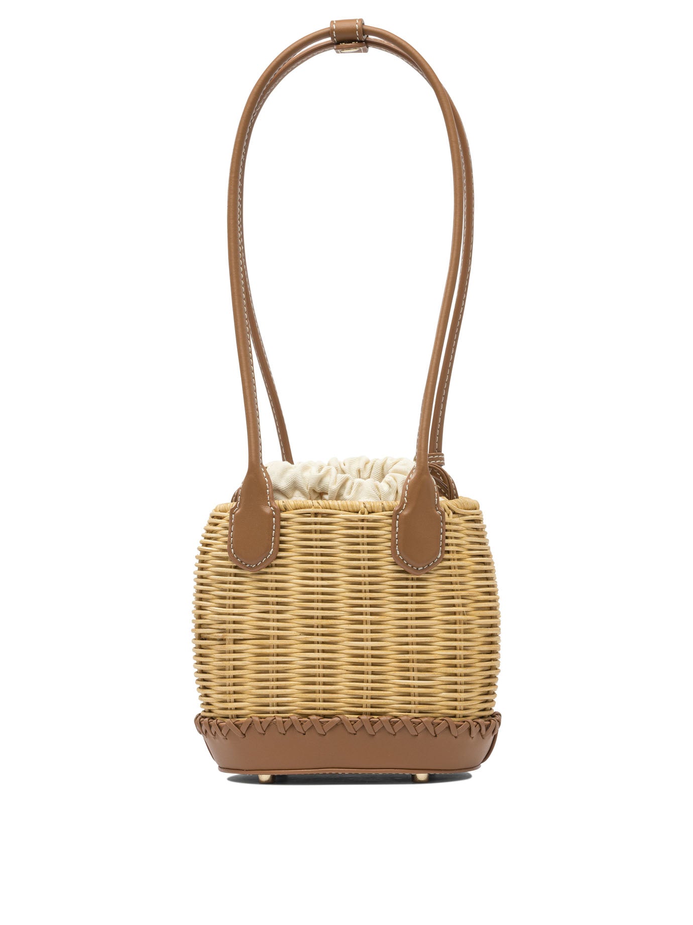 Self-portrait Shoulder Bag With Rattan Pendant