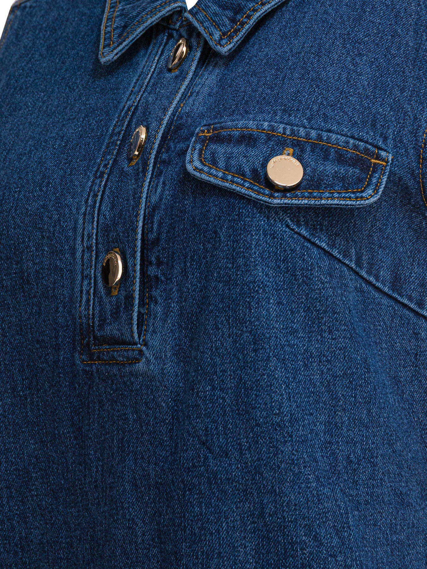 Self-portrait Short Denim Dress