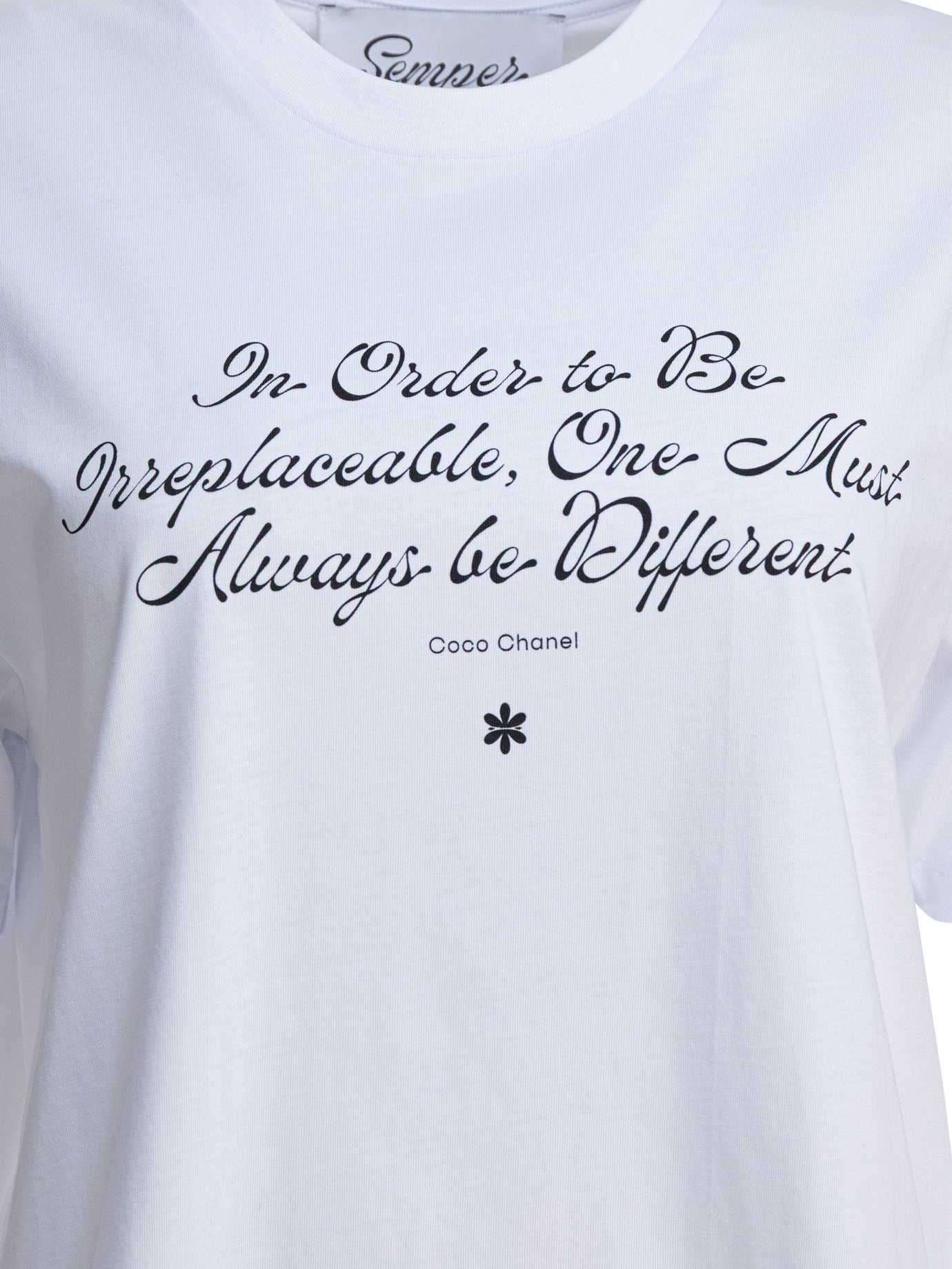 Semper T-Shirt With Coco Chanel Citation