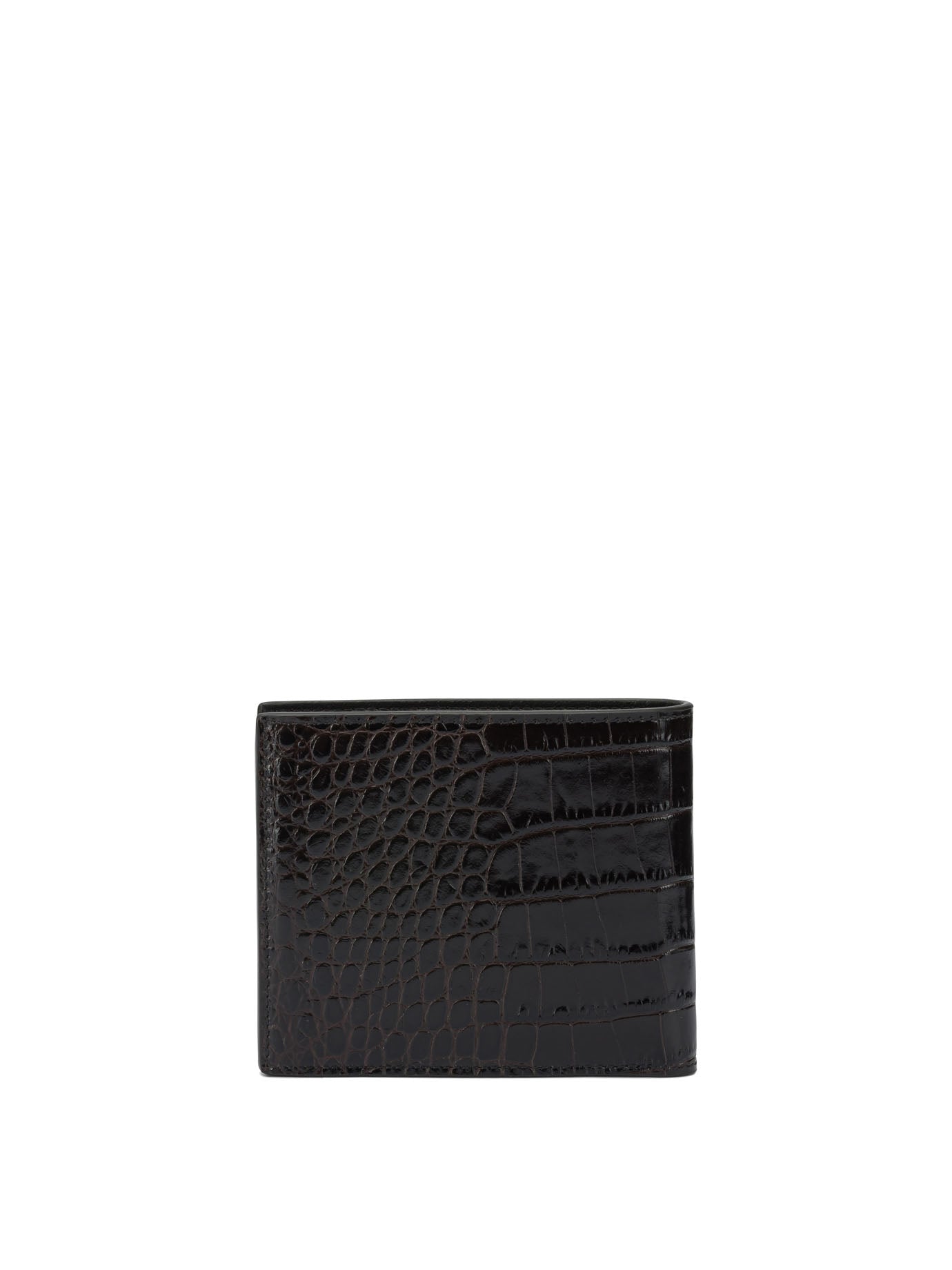 Tom Ford Crocodile Print Leather Wallet