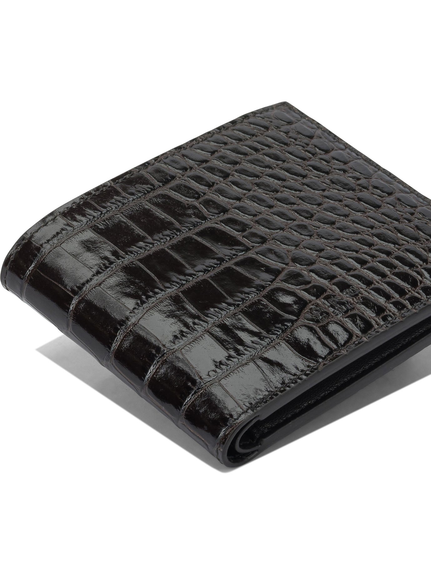 Tom Ford Crocodile Print Leather Wallet