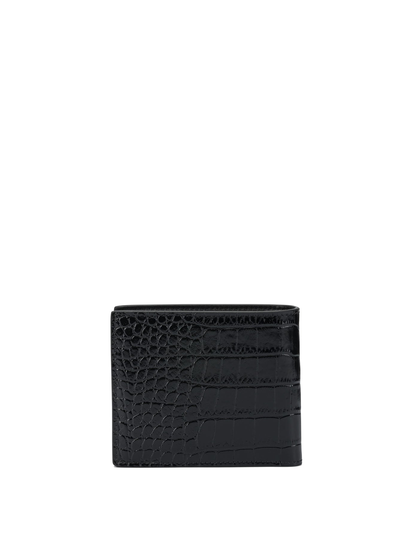 Tom Ford Crocodile Print Leather Wallet
