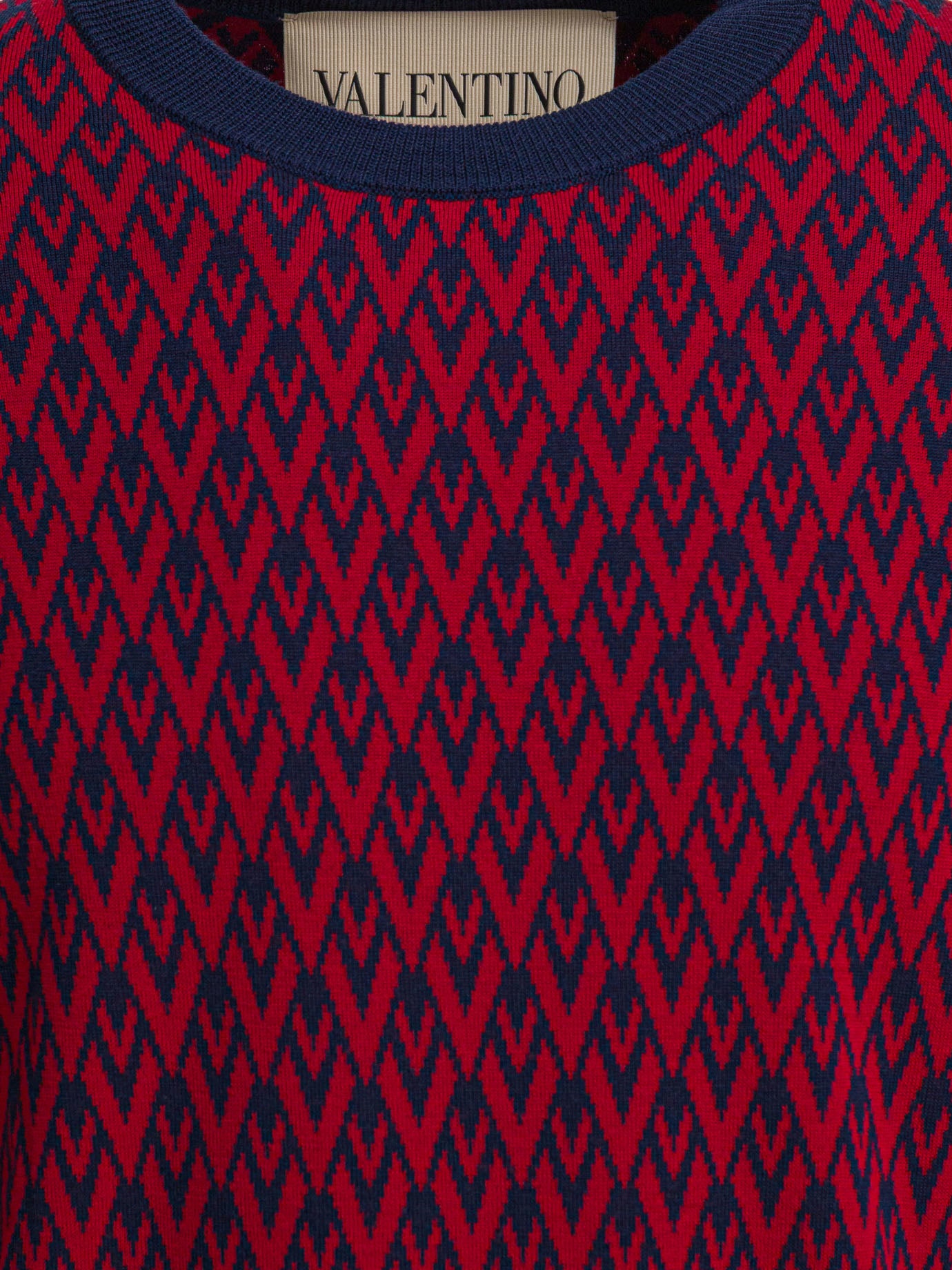 Valentino Toute La V Crewneck Sweater