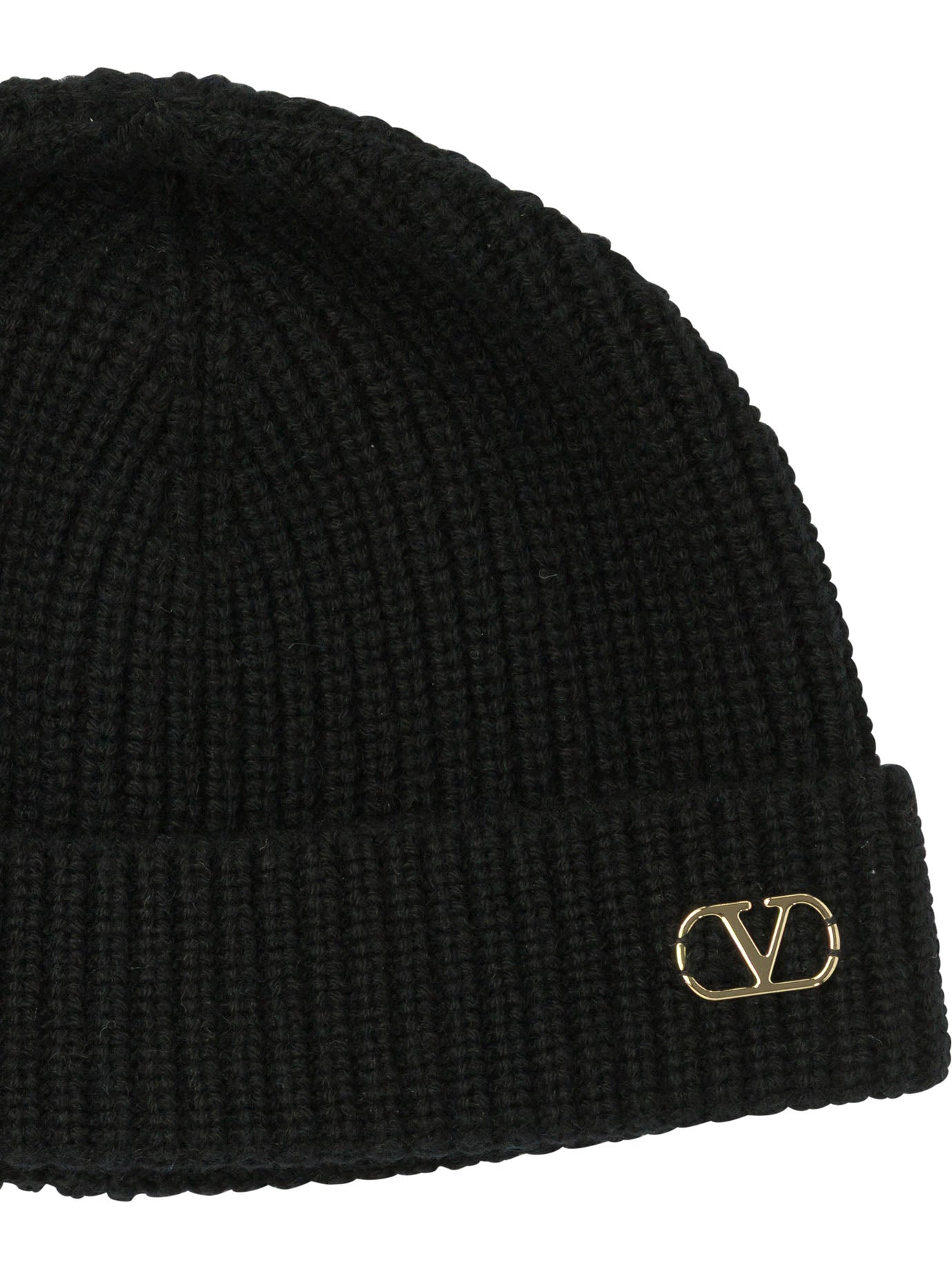Valentino Garavani Signature Vlogo Cashmere Beanie