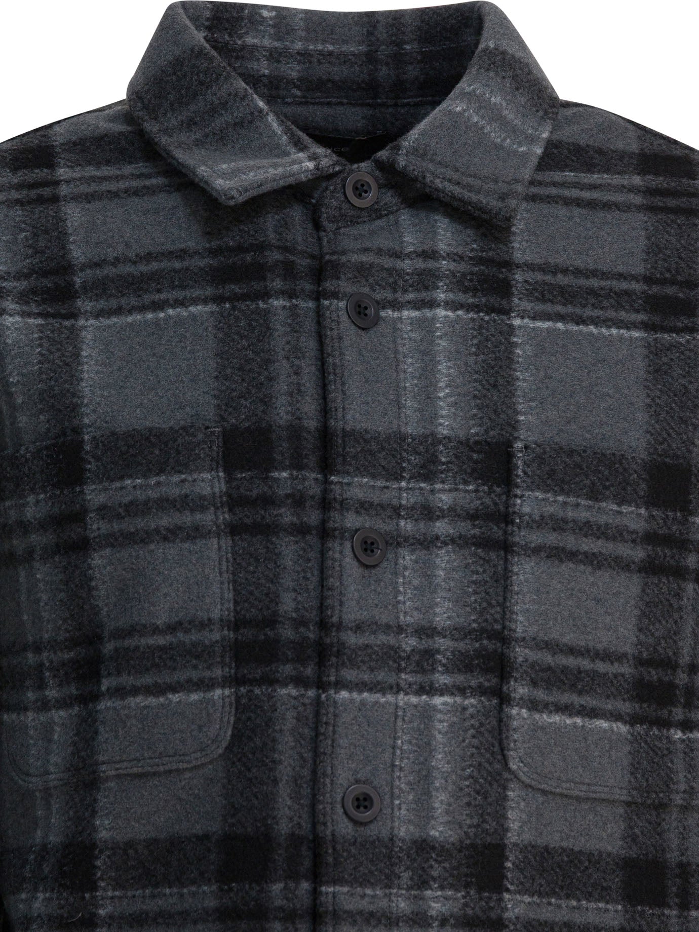 Vince Check Overshirt Jacket