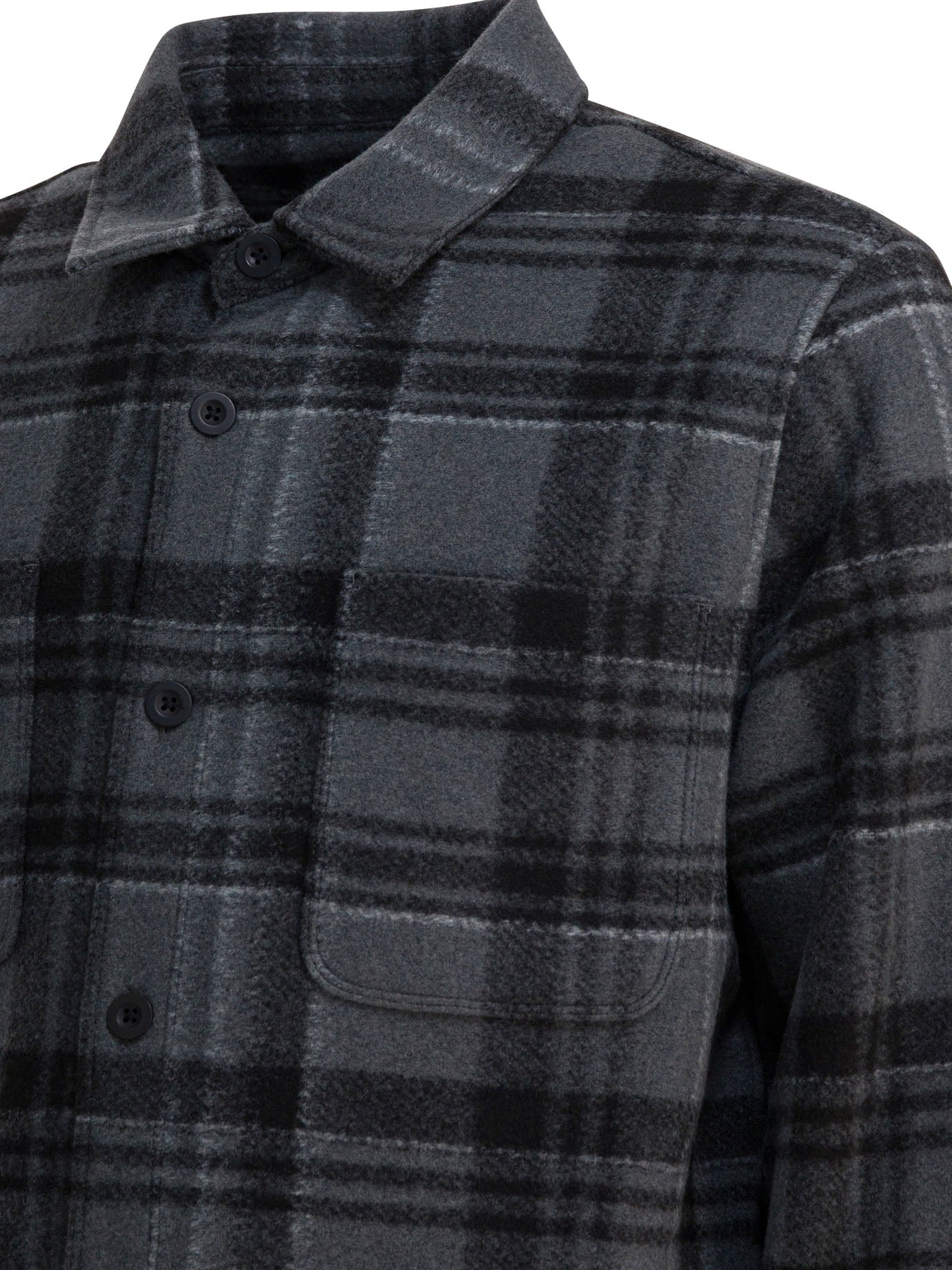 Vince Check Overshirt Jacket
