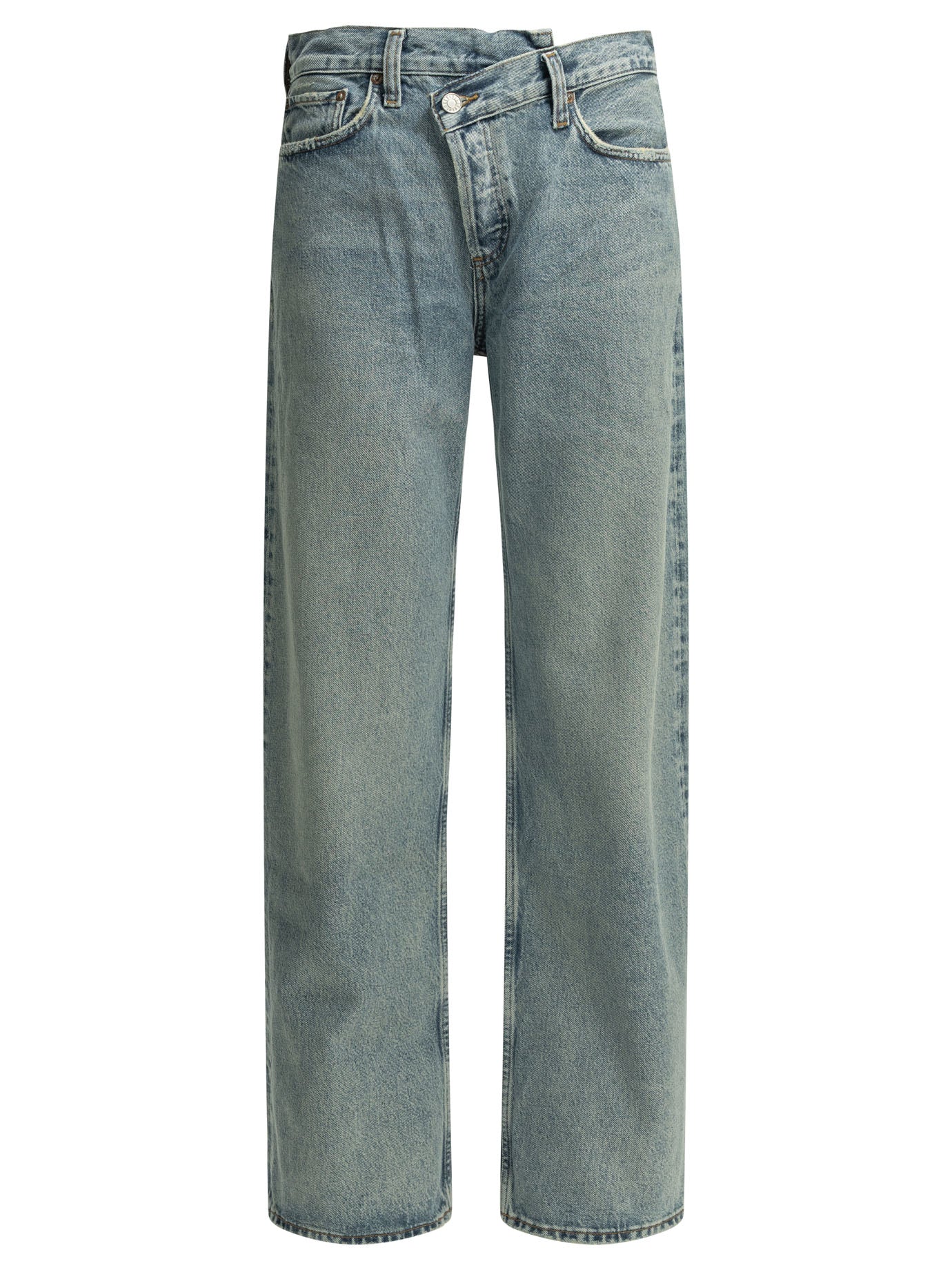 Agolde Criss Cross Wide Leg Jeans