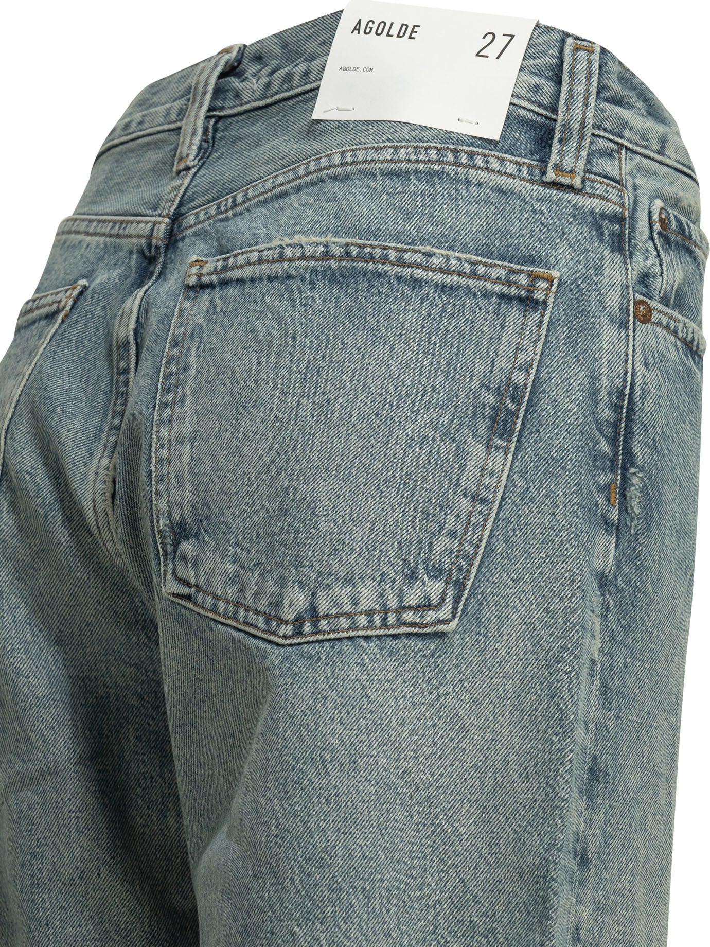 Agolde Criss Cross Wide Leg Jeans