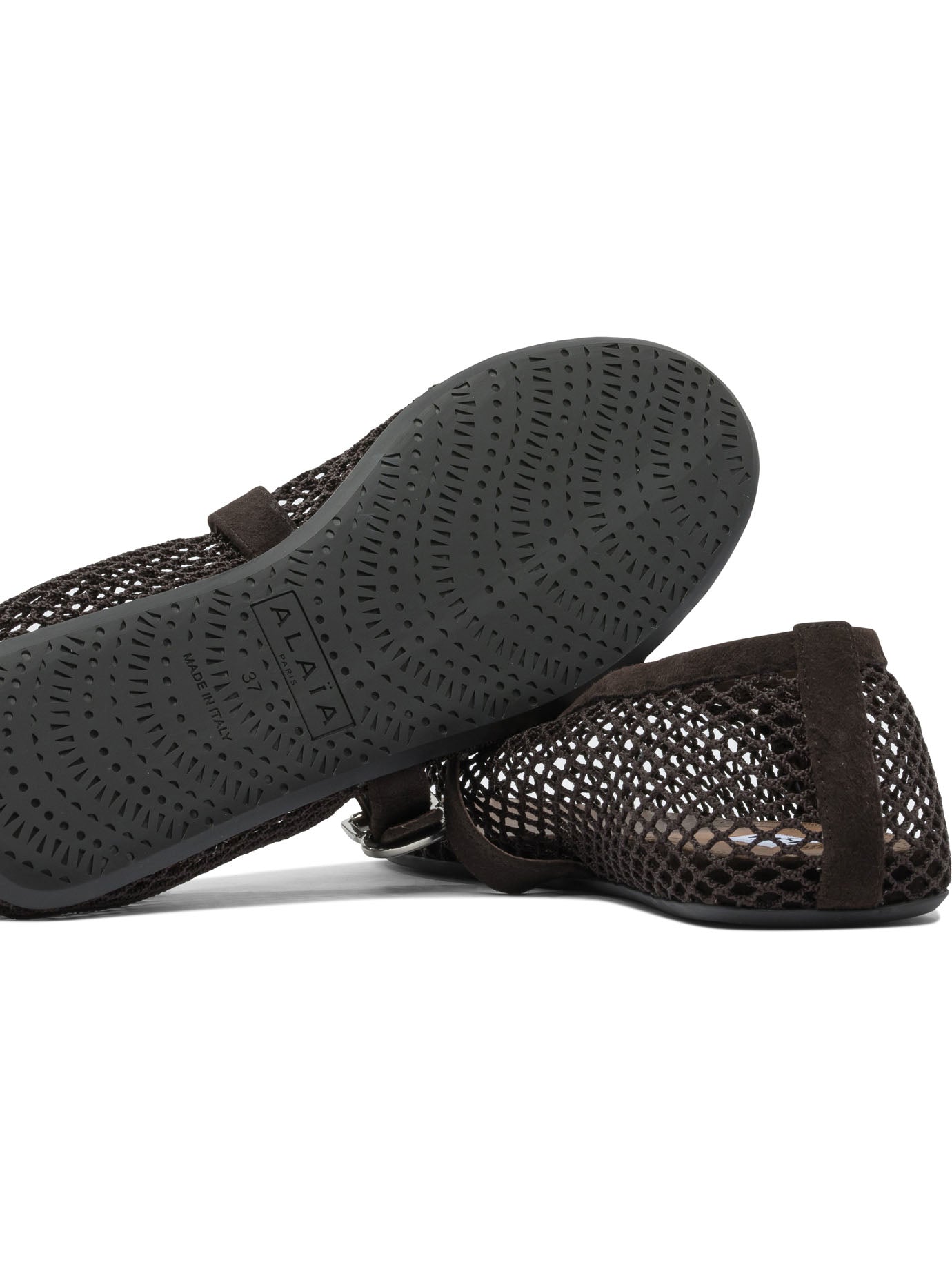 Alaïa Mary Jane Mesh Ballet Flats