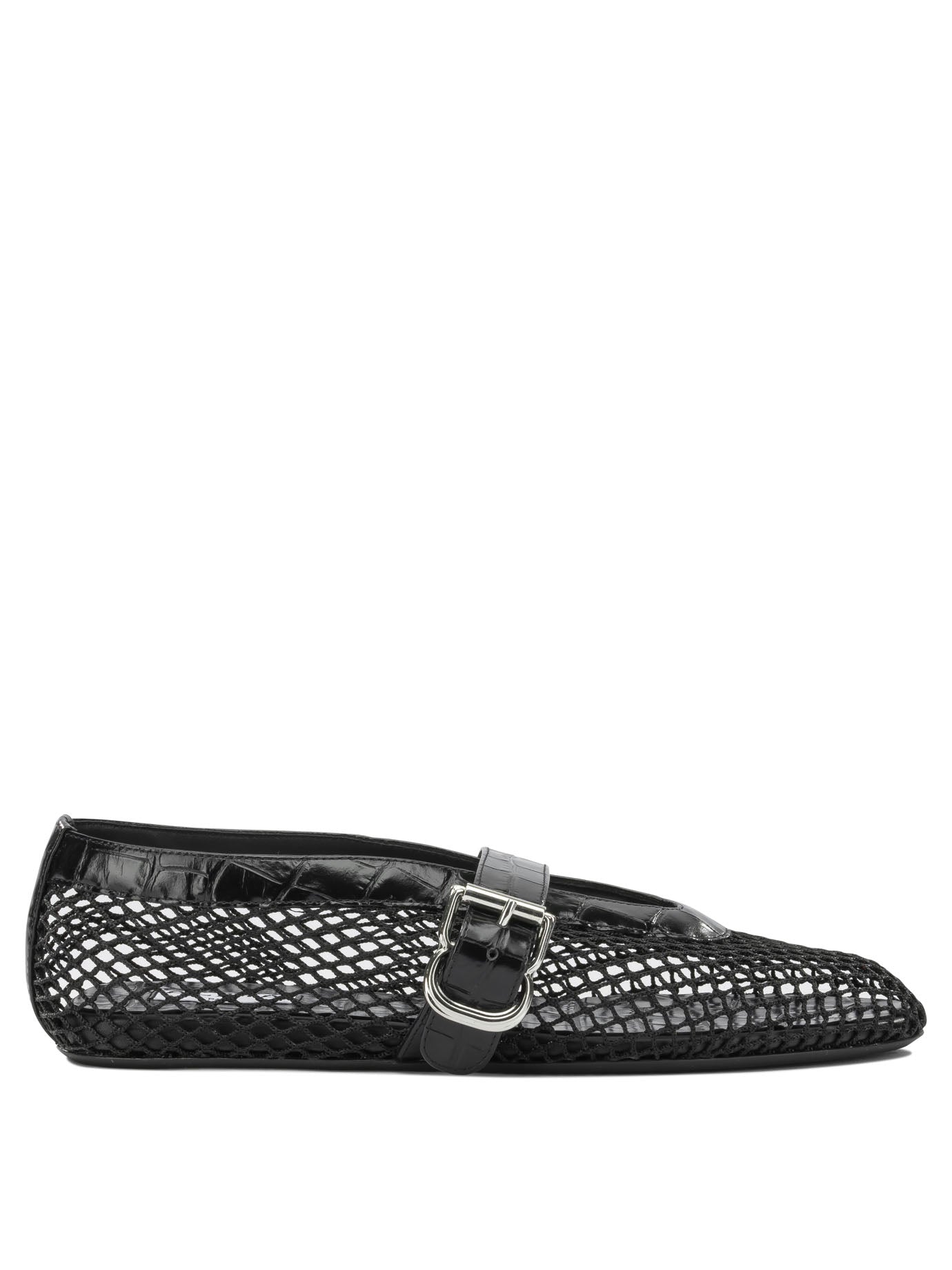Alaïa Mary Jane Ballet Flats In Mesh