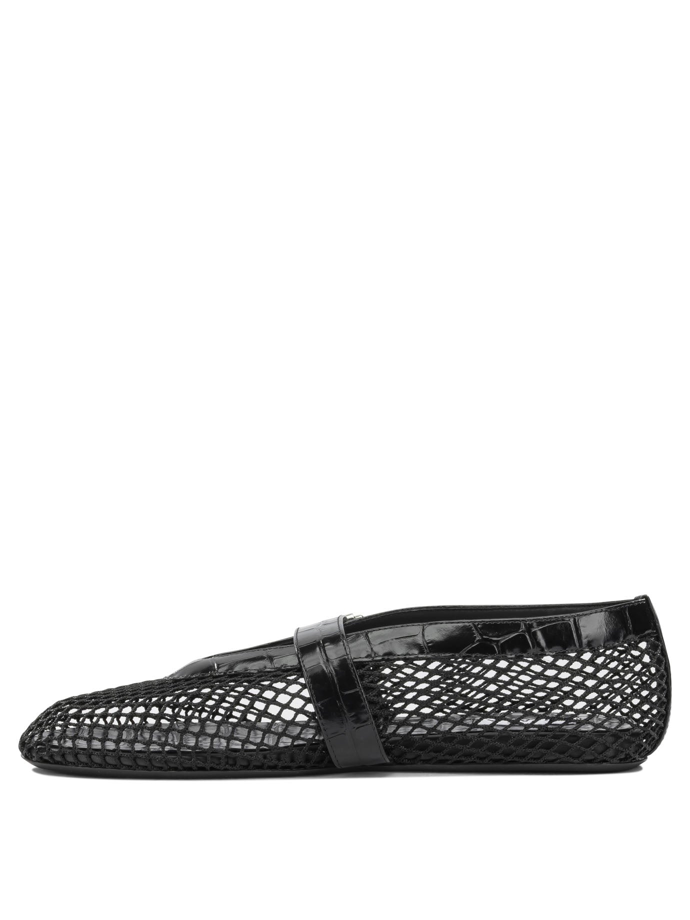 Alaïa Mary Jane Ballet Flats In Mesh