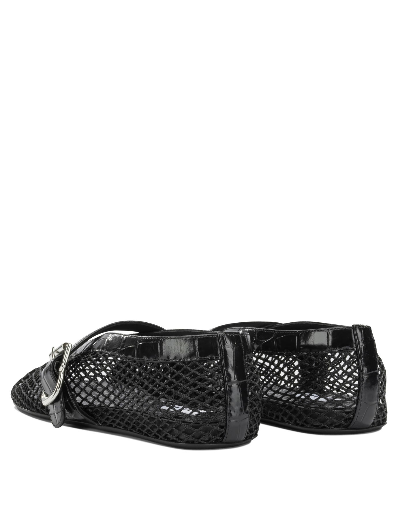 Alaïa Mary Jane Ballet Flats In Mesh