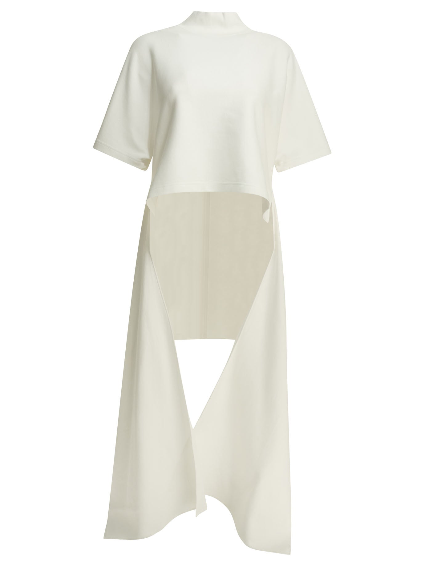 Alaïa Asymmetrical Mock Neck T-Shirt