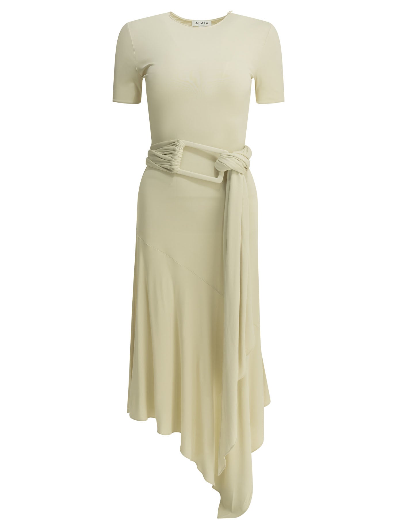 Alaïa Draped Midi Dress