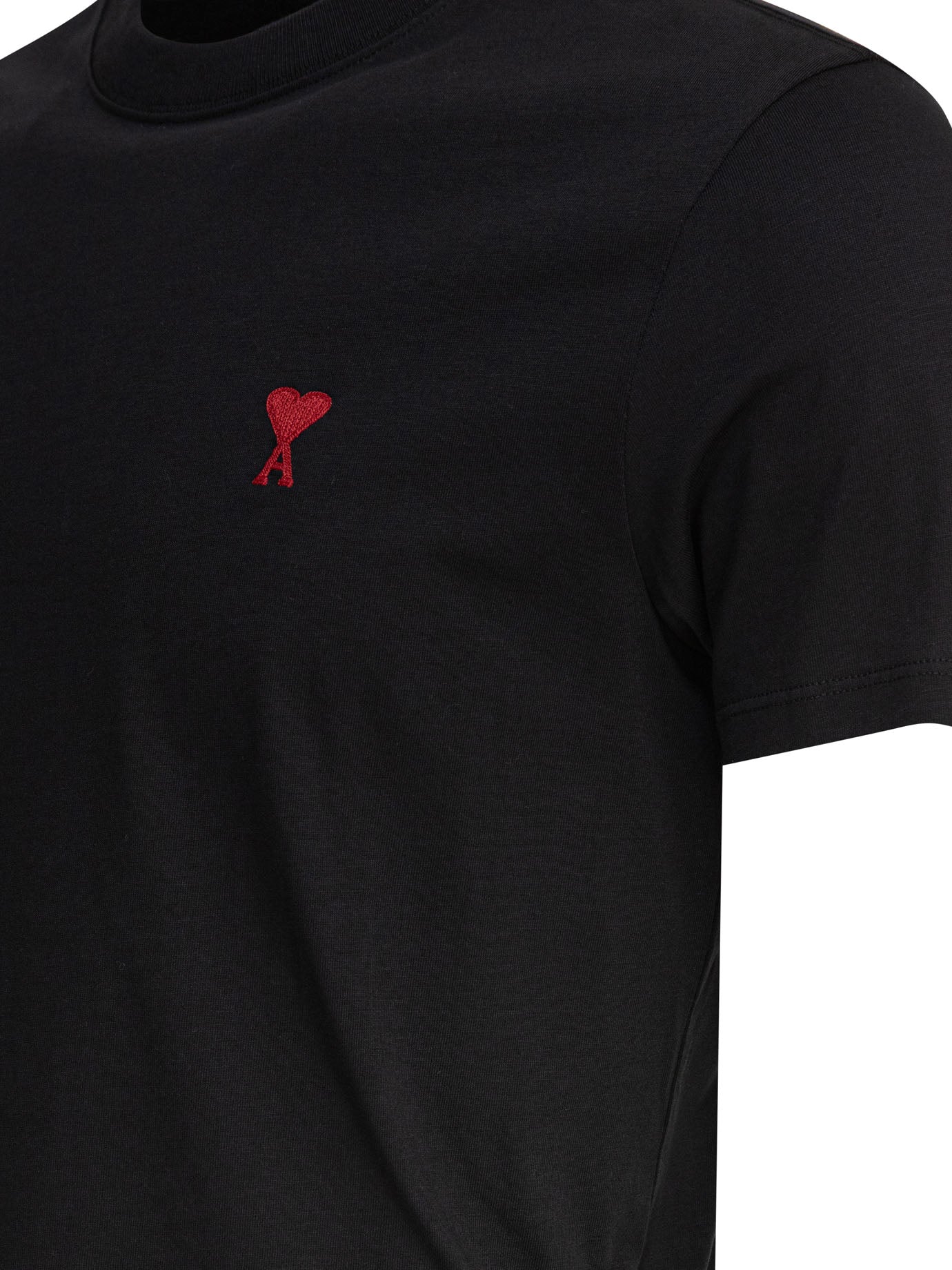 Ami Paris Crew-Neck T-Shirt With Logo