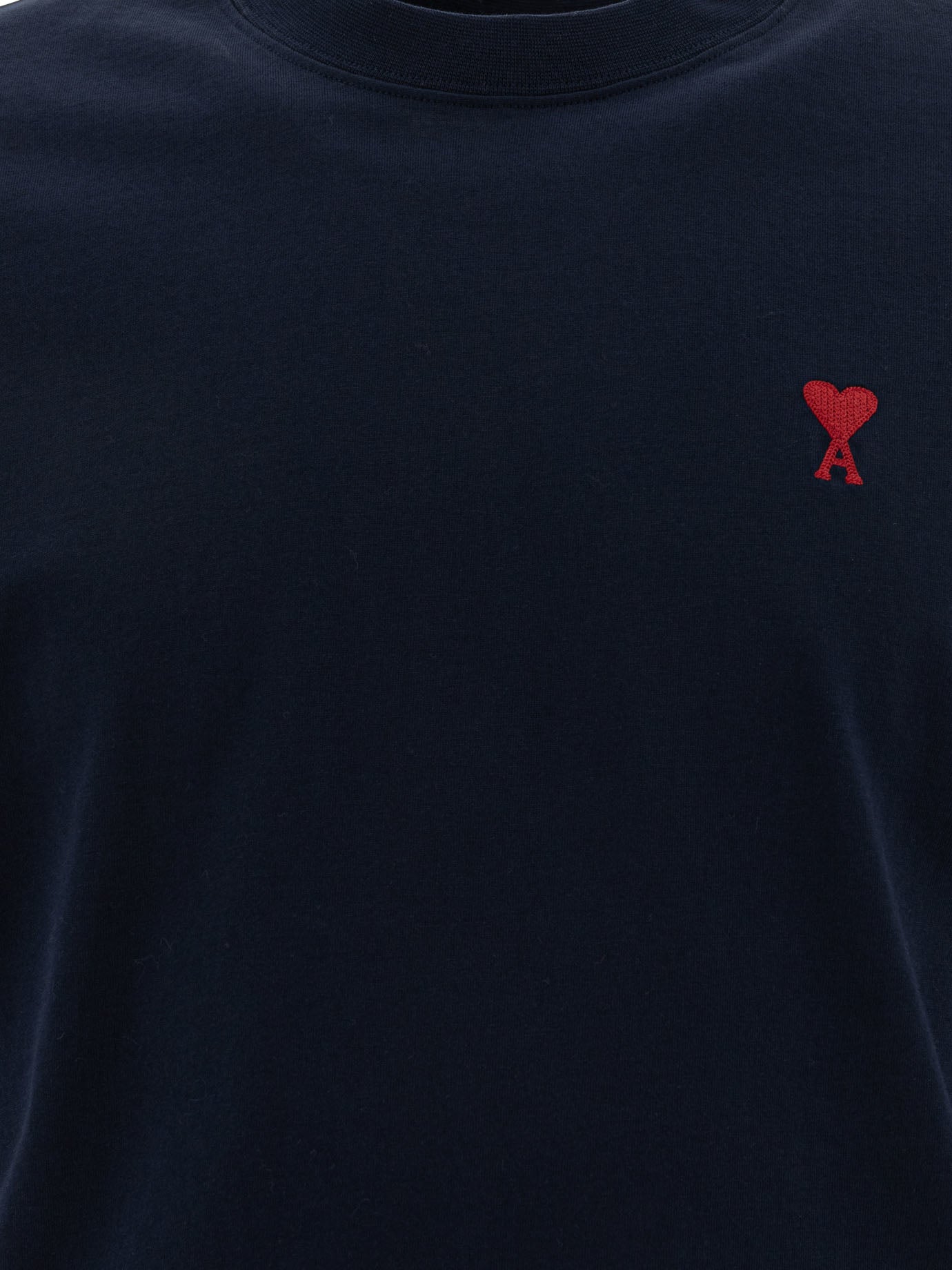 Ami Paris Crew-Neck T-Shirt With Logo