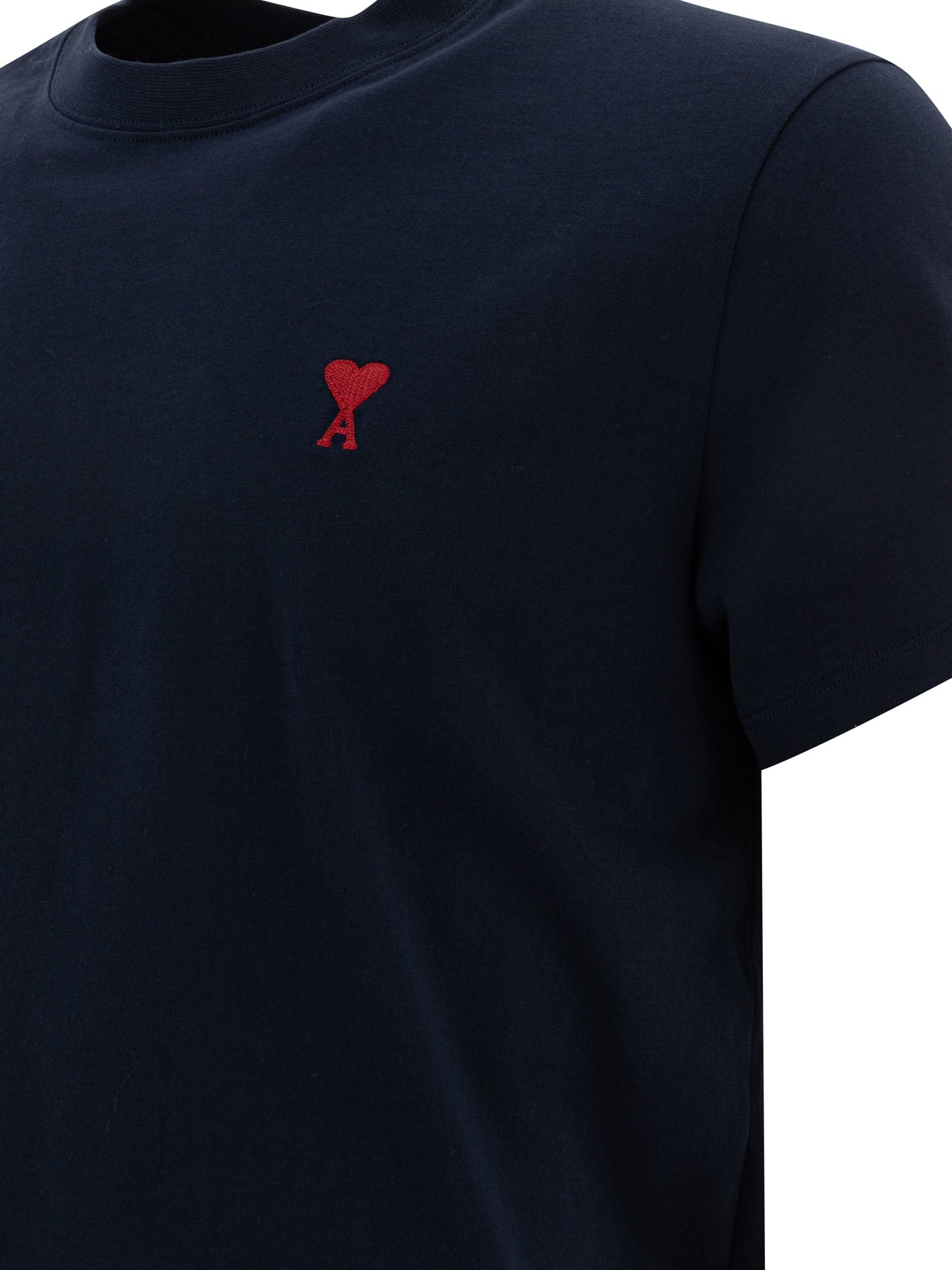 Ami Paris Crew-Neck T-Shirt With Logo
