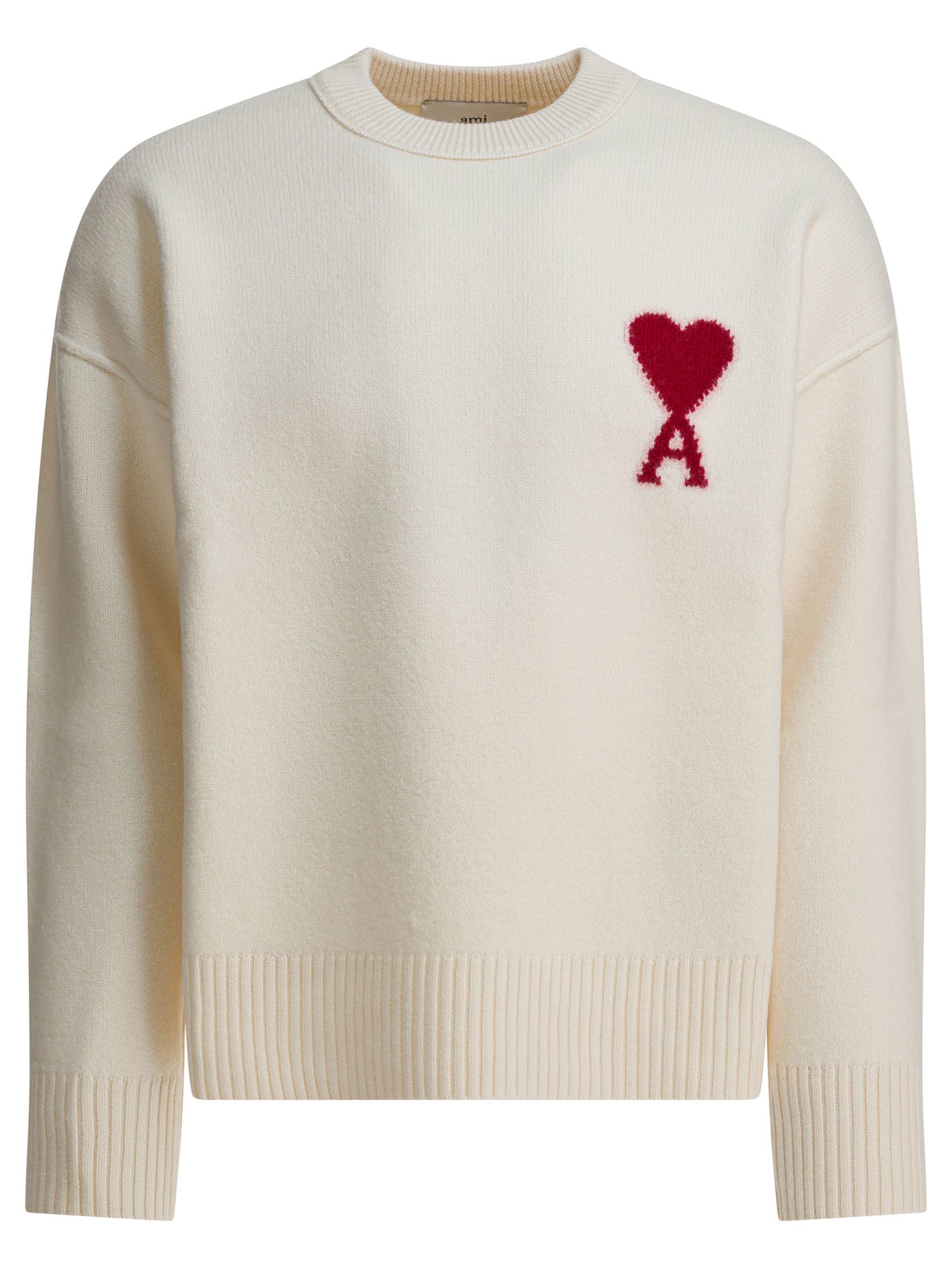 Ami Paris Ami De Coeur Crew-Neck Sweater