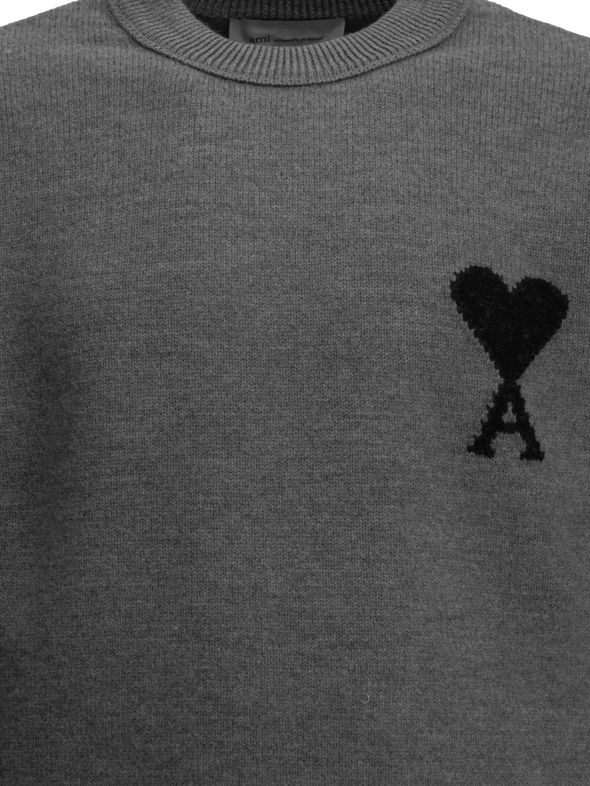Ami Paris Ami De Coeur Crew-Neck Sweater