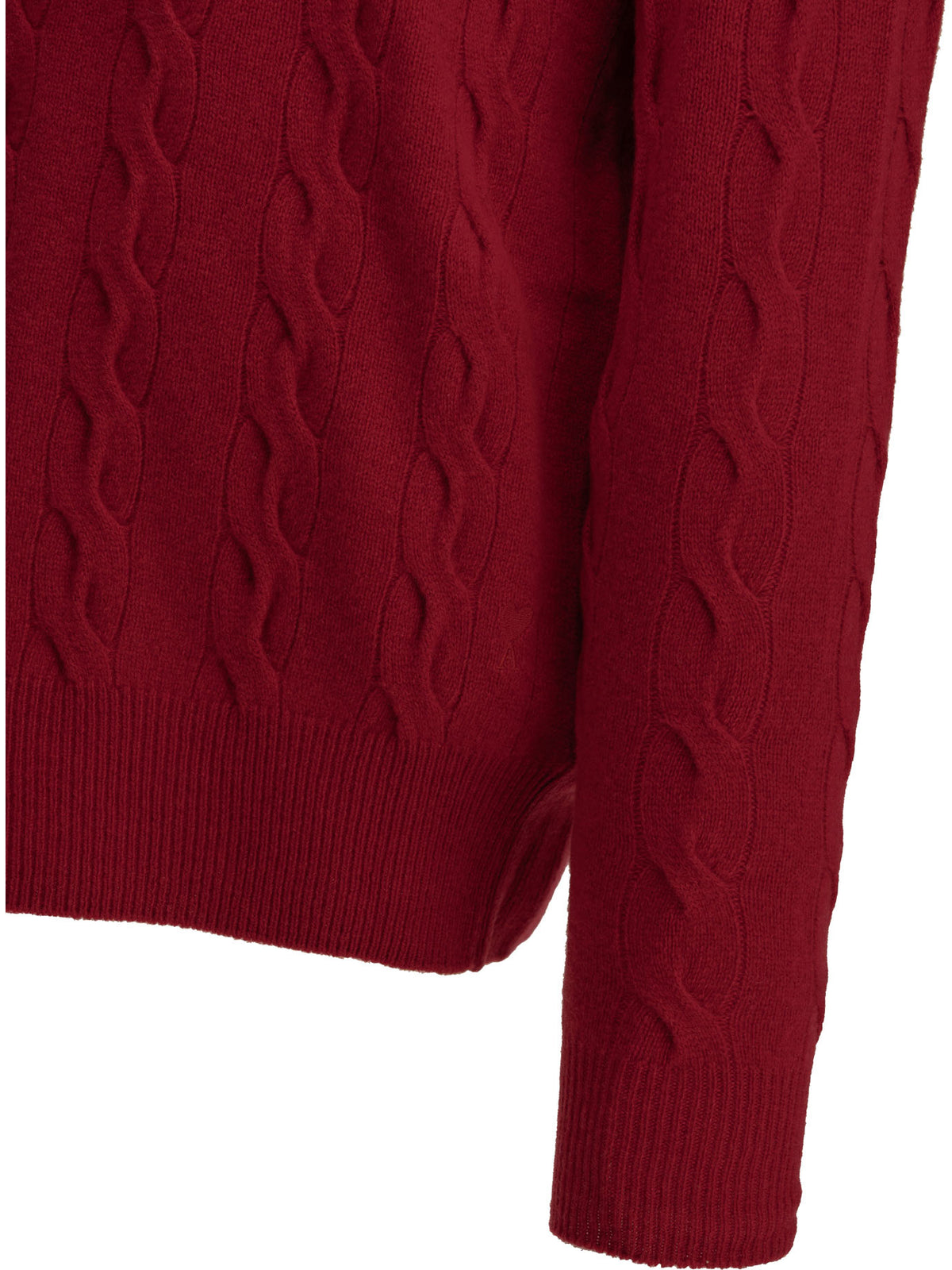 Ami Paris Crew-Neck Cable-Knit Sweater