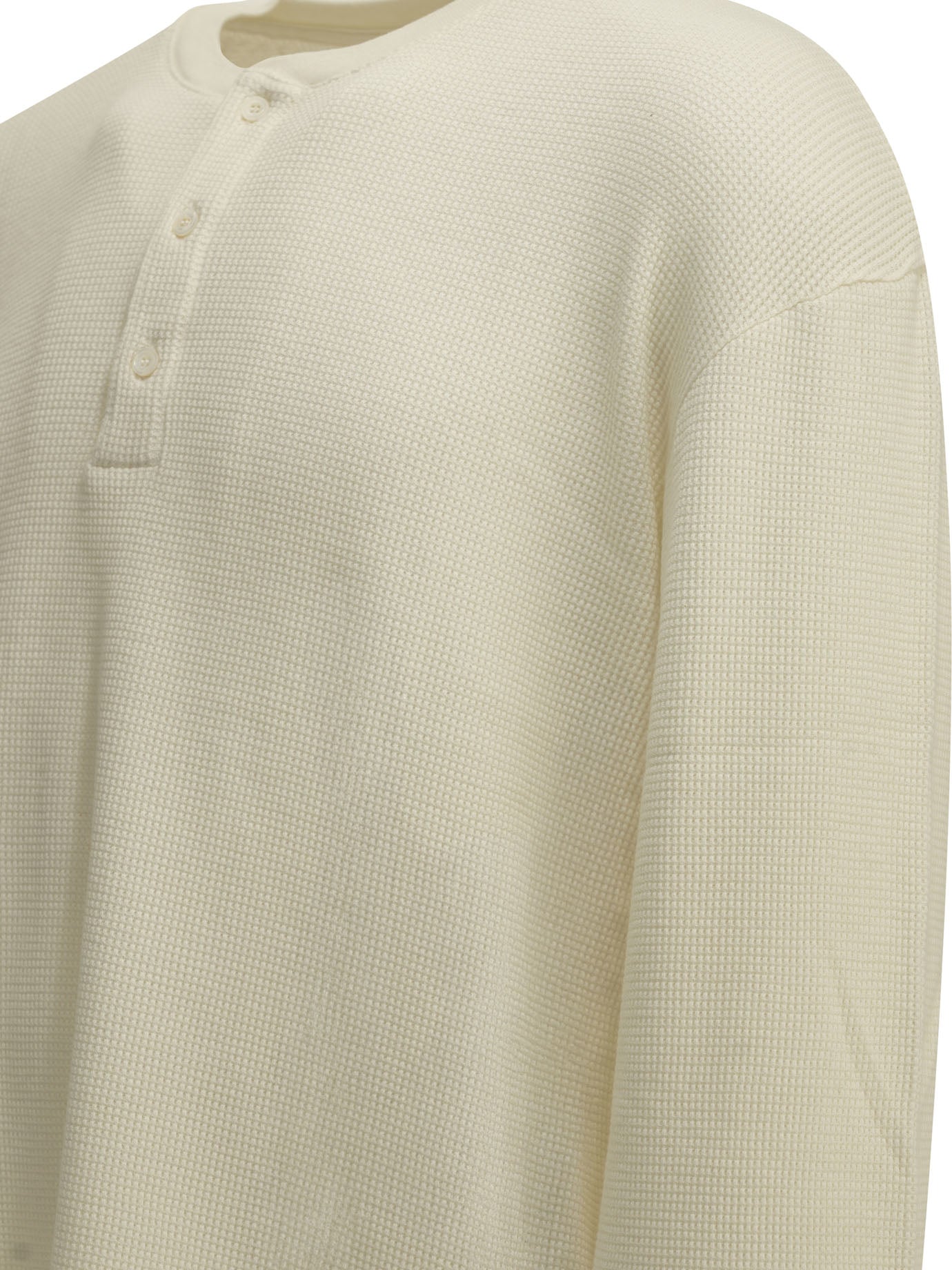 A.Presse Henley T-Shirt With A Honeycomb Pattern