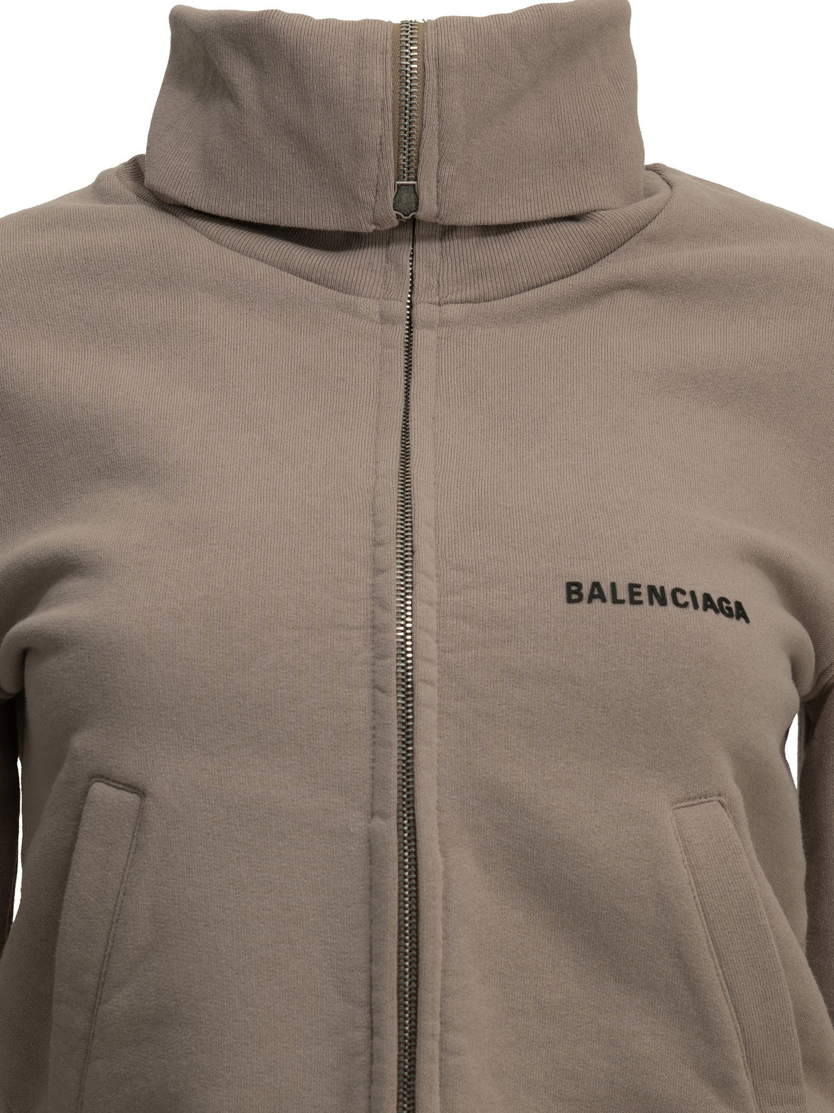 Balenciaga Zip-Up Sweatshirt With Logo