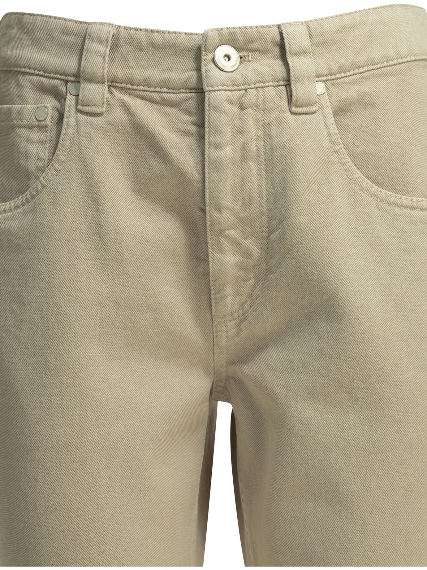 Brunello Cucinelli Straight Shiny Bartck Straight Leg Jeans