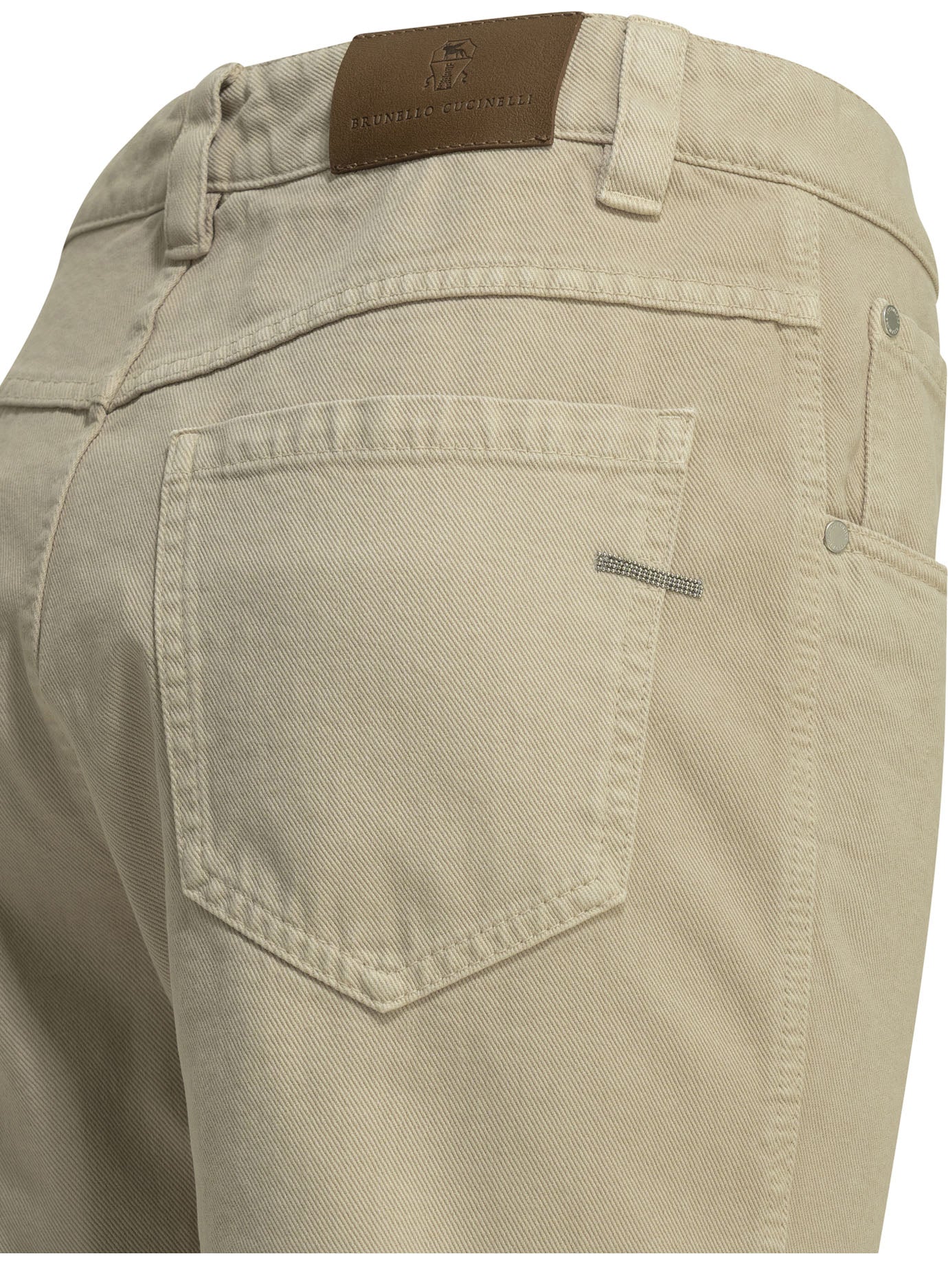 Brunello Cucinelli Straight Shiny Bartck Straight Leg Jeans