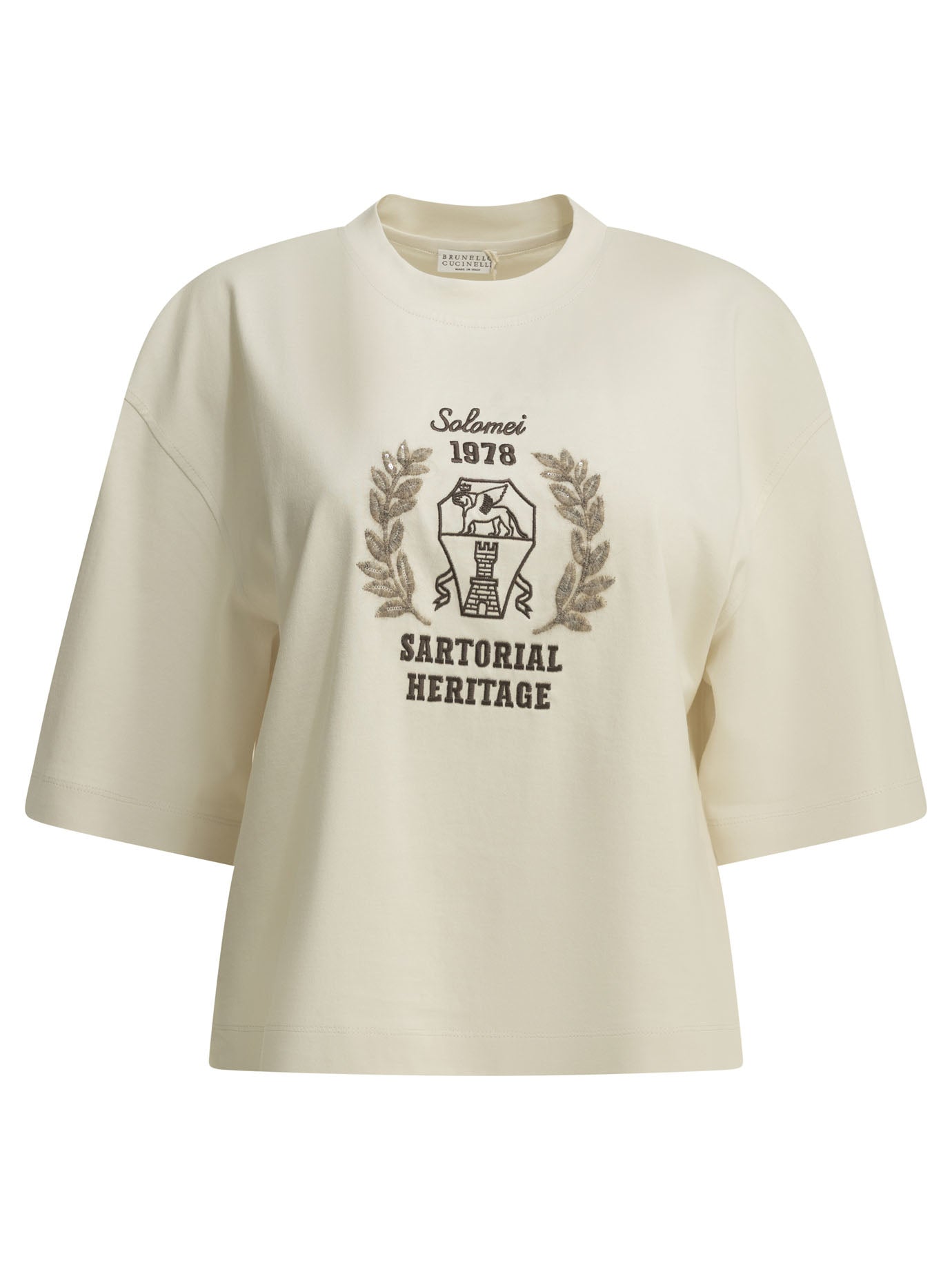 Brunello Cucinelli Crew-Neck T-Shirt With Logo