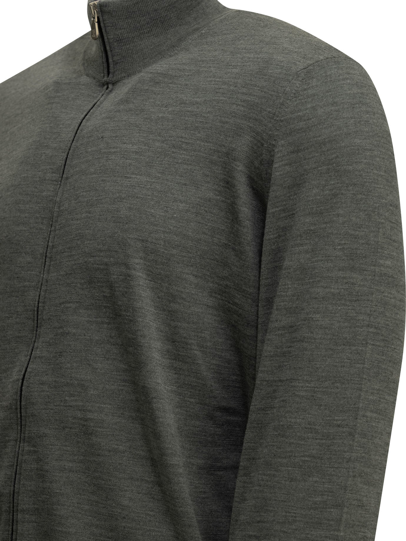 Brunello Cucinelli Zip-Up Sweater Made Of Wool And Cashmere