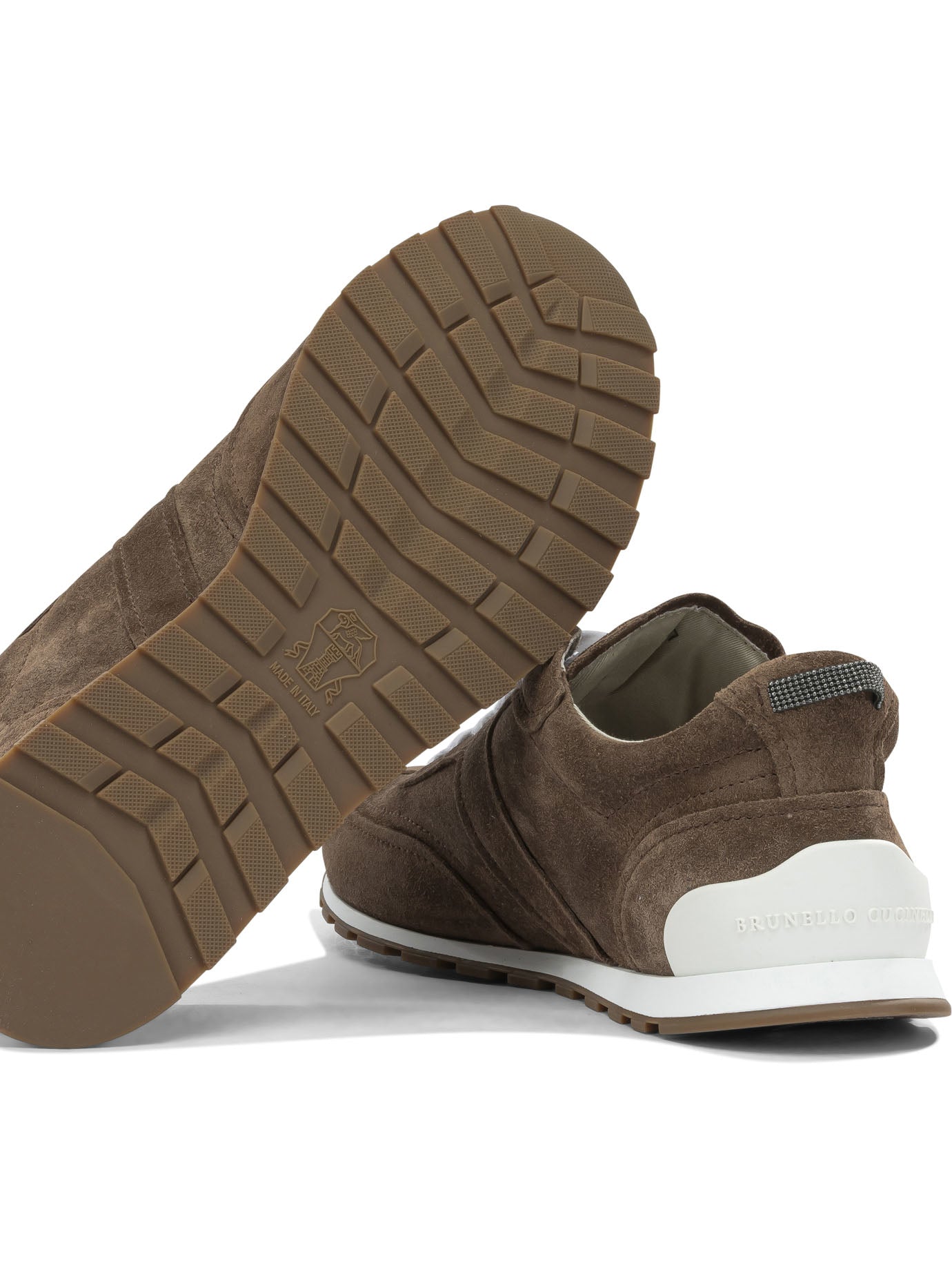 Brunello Cucinelli Shiny Loops Low-Top Sneakers