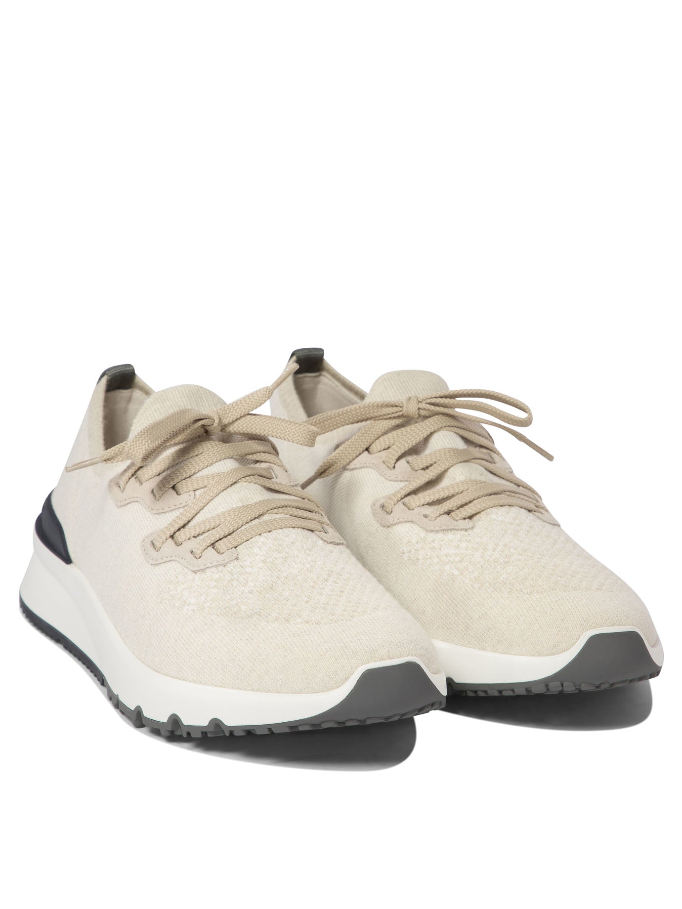 Brunello Cucinelli Low-Top Cotton Knit Sneakers