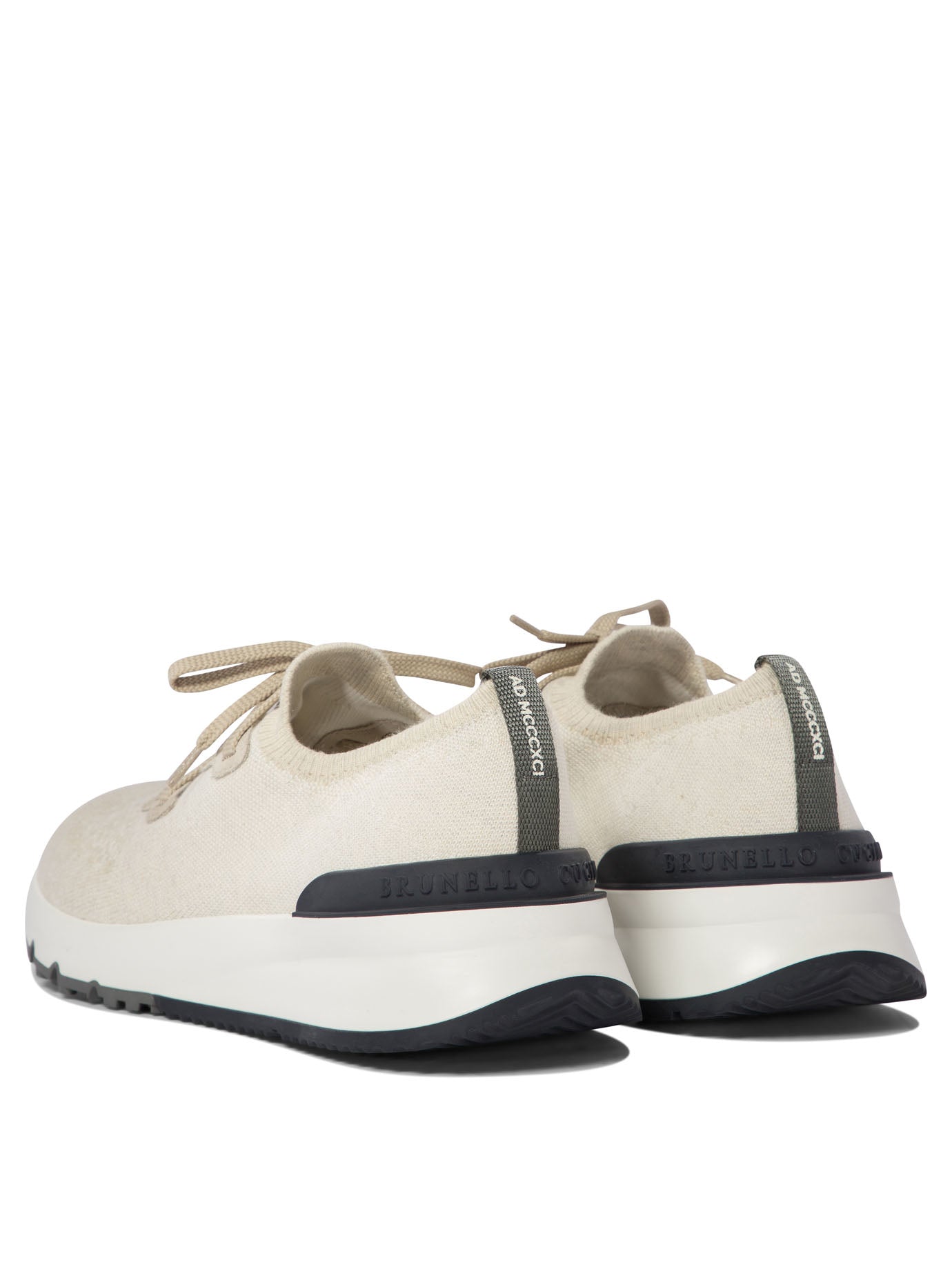 Brunello Cucinelli Low-Top Cotton Knit Sneakers