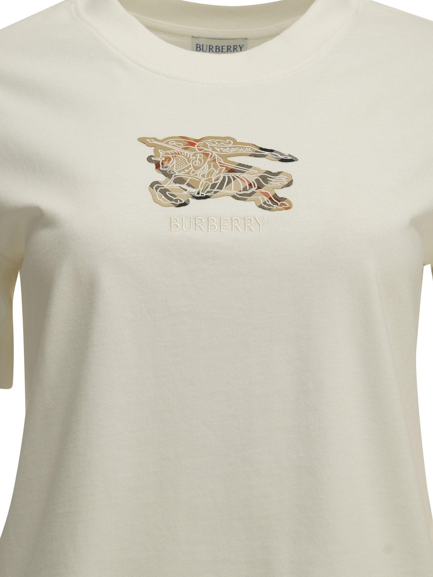 Burberry Knight Check Crew-Neck T-Shirt