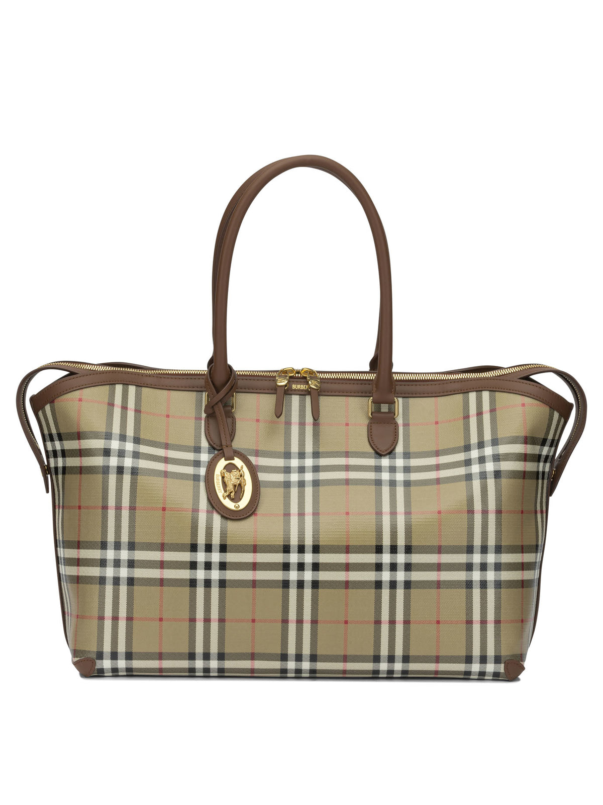 Burberry Check Large Shoulder Bag