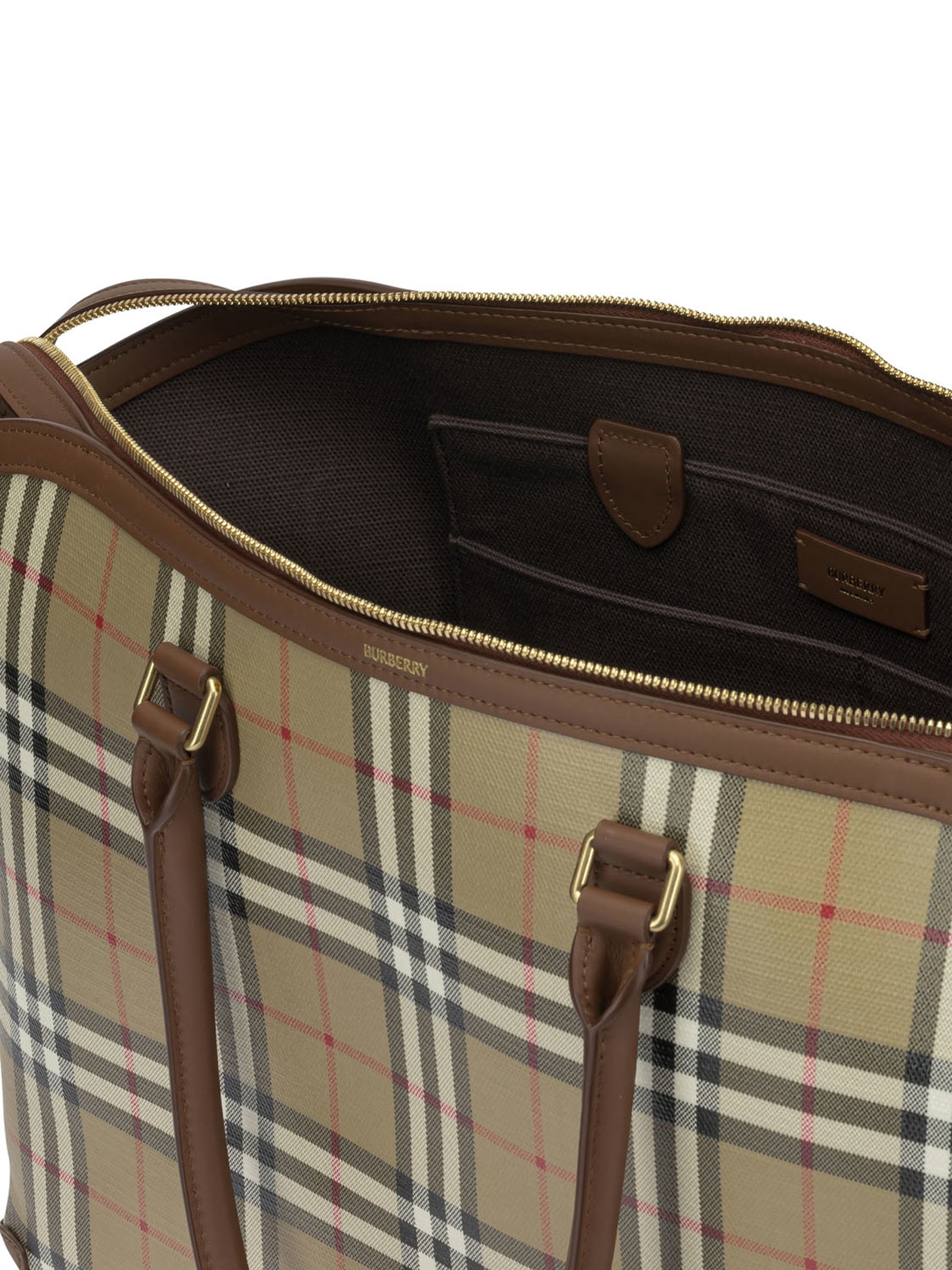 Burberry Check Large Shoulder Bag