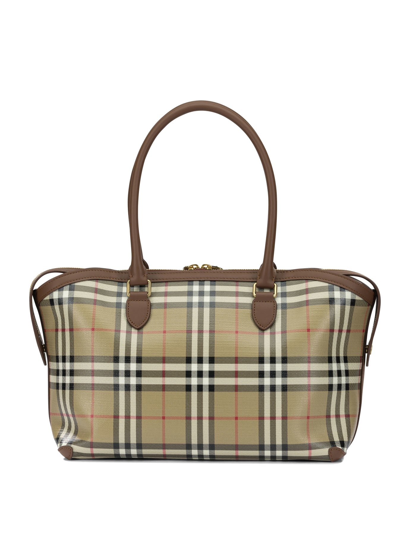 Burberry Tote Check Medium Shoulder Bag
