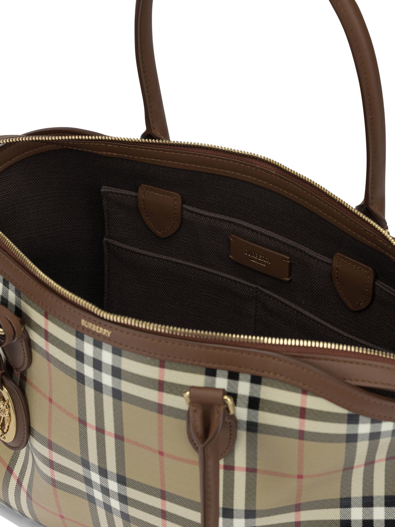 Burberry Tote Check Medium Shoulder Bag