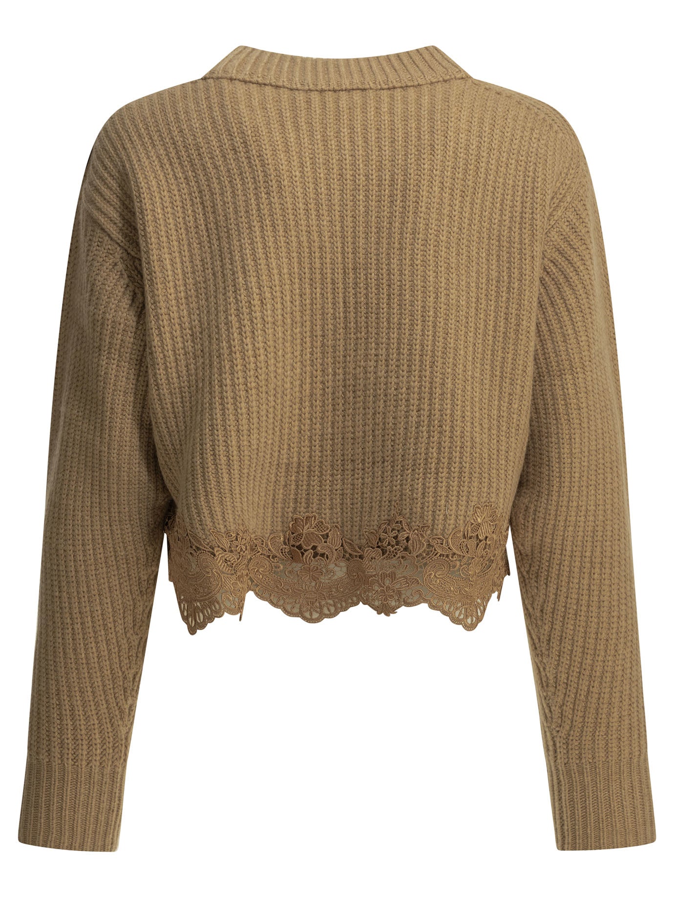 Chloé Crew-Neck Sweater With Lace