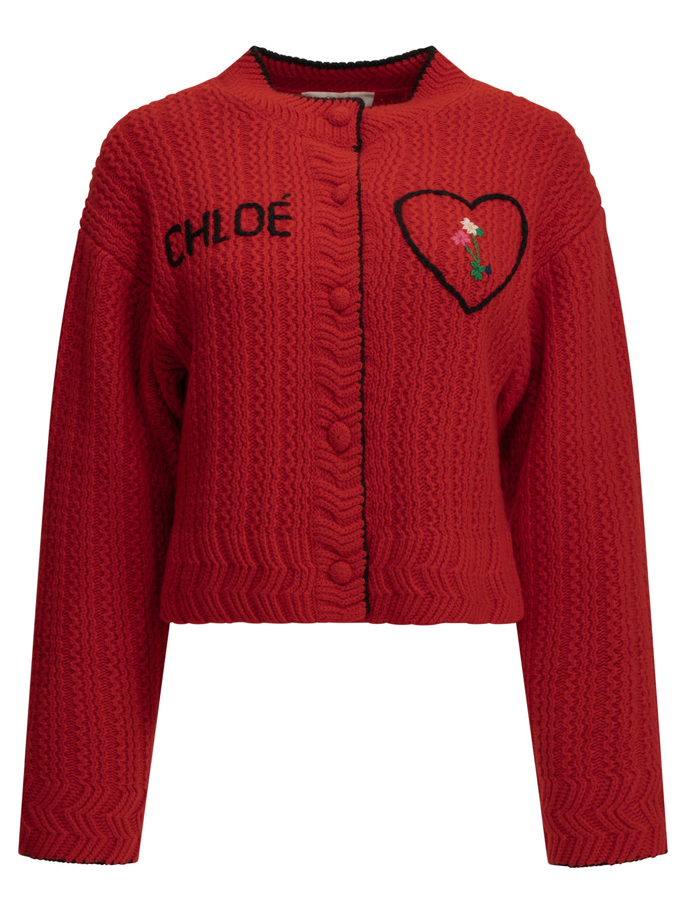 Chloé Heart Cardigan