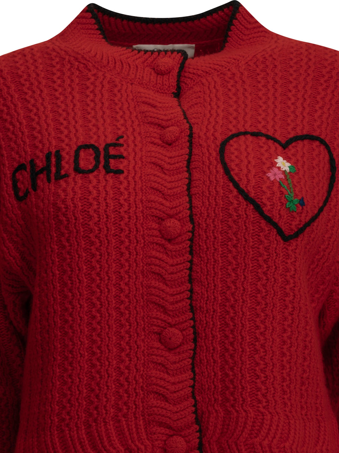 Chloé Heart Cardigan